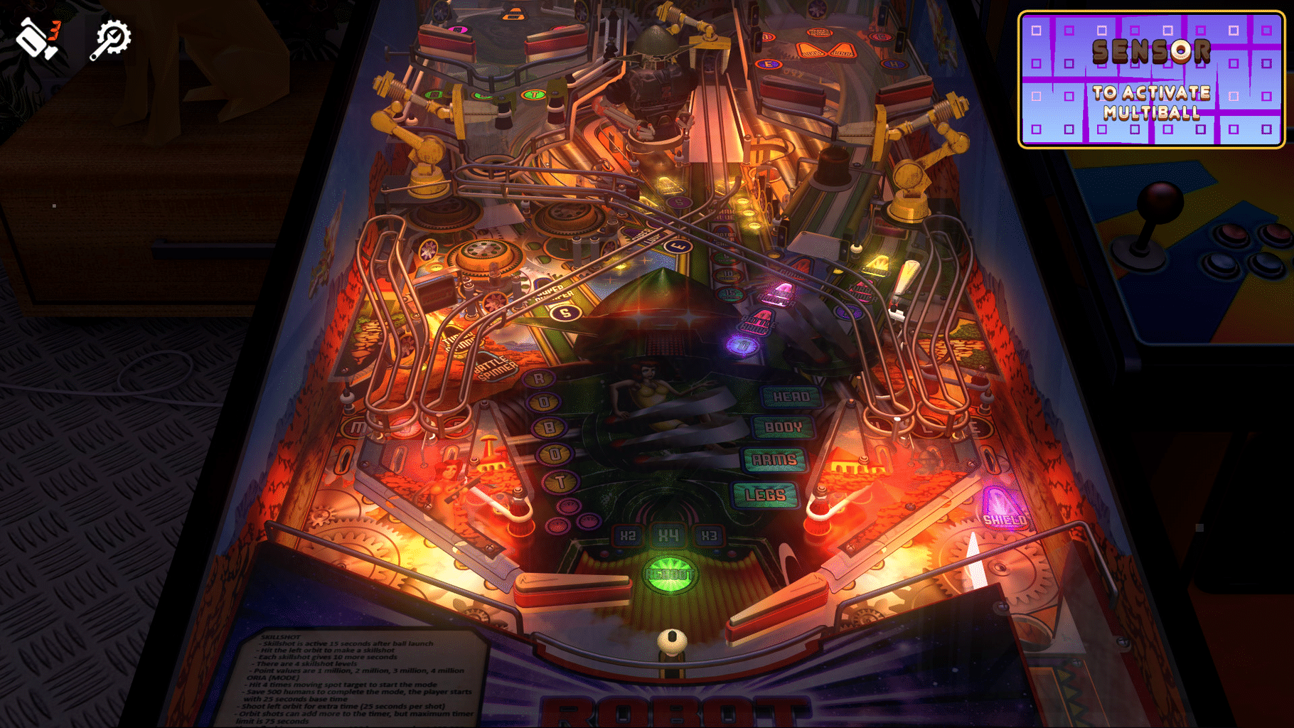 Zaccaria Pinball: Robot Deluxe Pinball Table screenshot