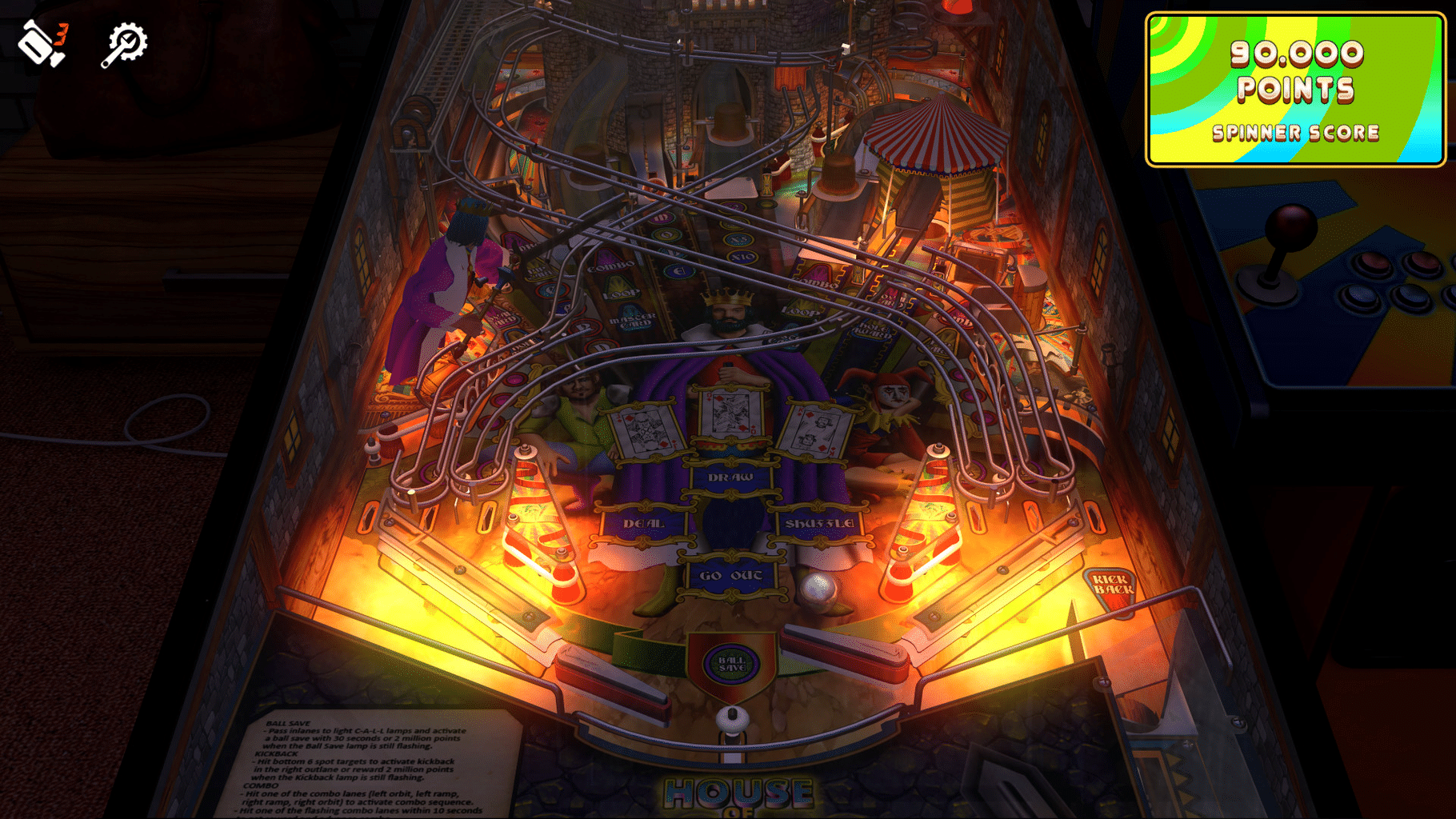 Zaccaria Pinball: House of Diamonds Deluxe Pinball Table screenshot