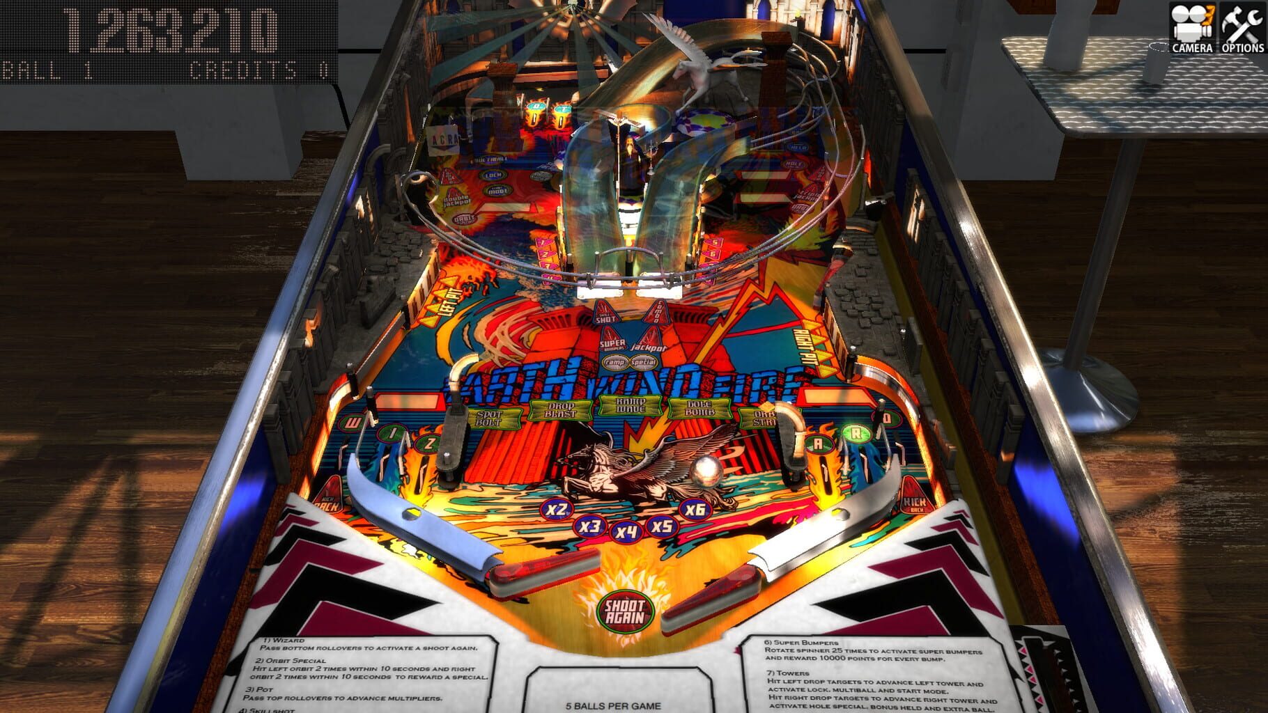 Zaccaria Pinball: Earth Wind Fire 2017 Table screenshot