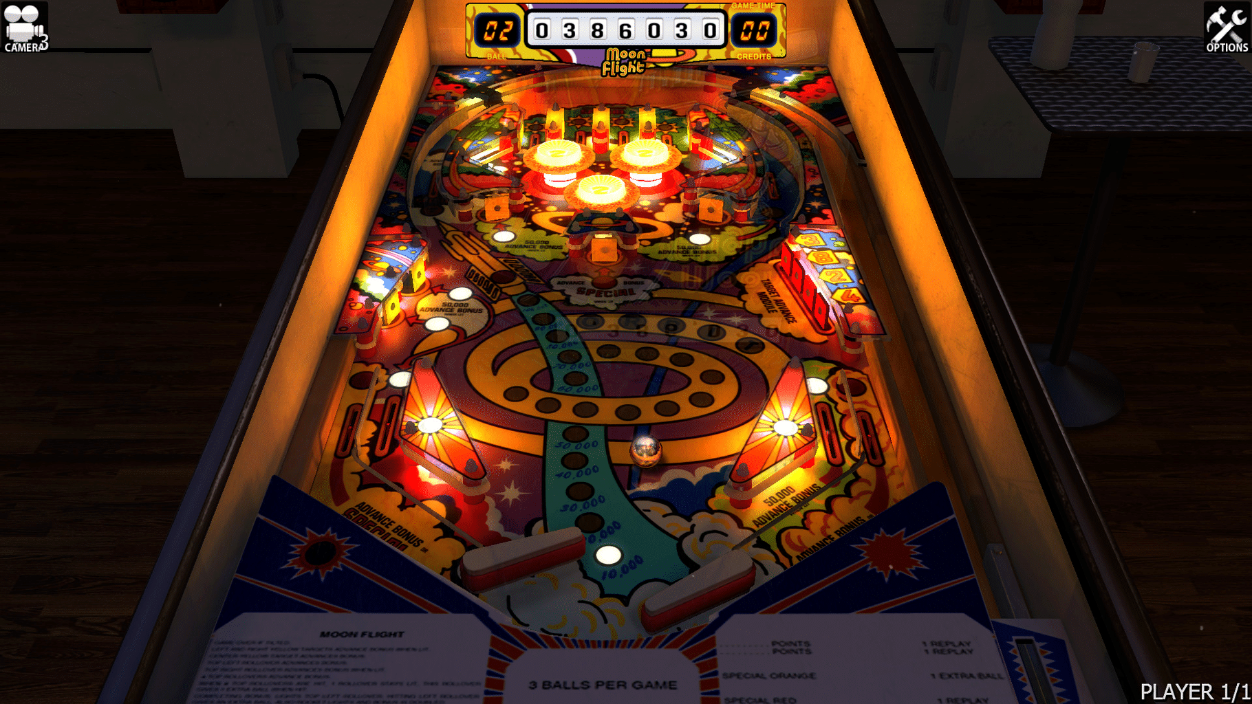 Zaccaria Pinball: Moon Flight Table screenshot