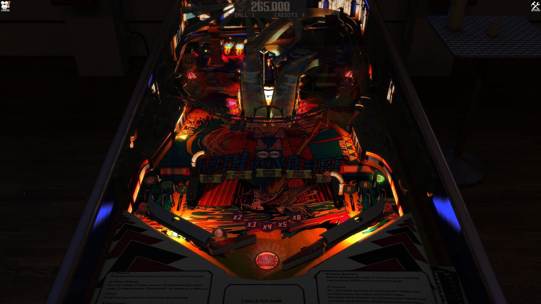 Zaccaria Pinball: Earth Wind Fire 2017 Table screenshot