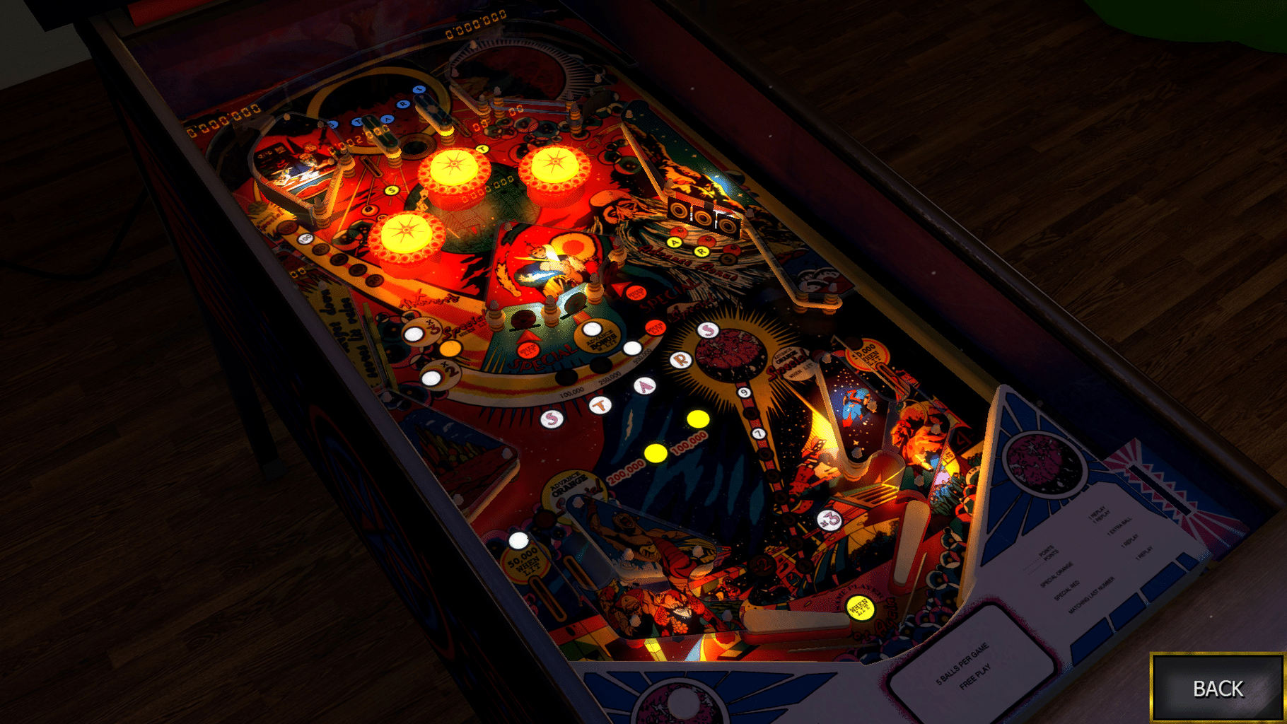 Zaccaria Pinball: Mystic Star Table screenshot