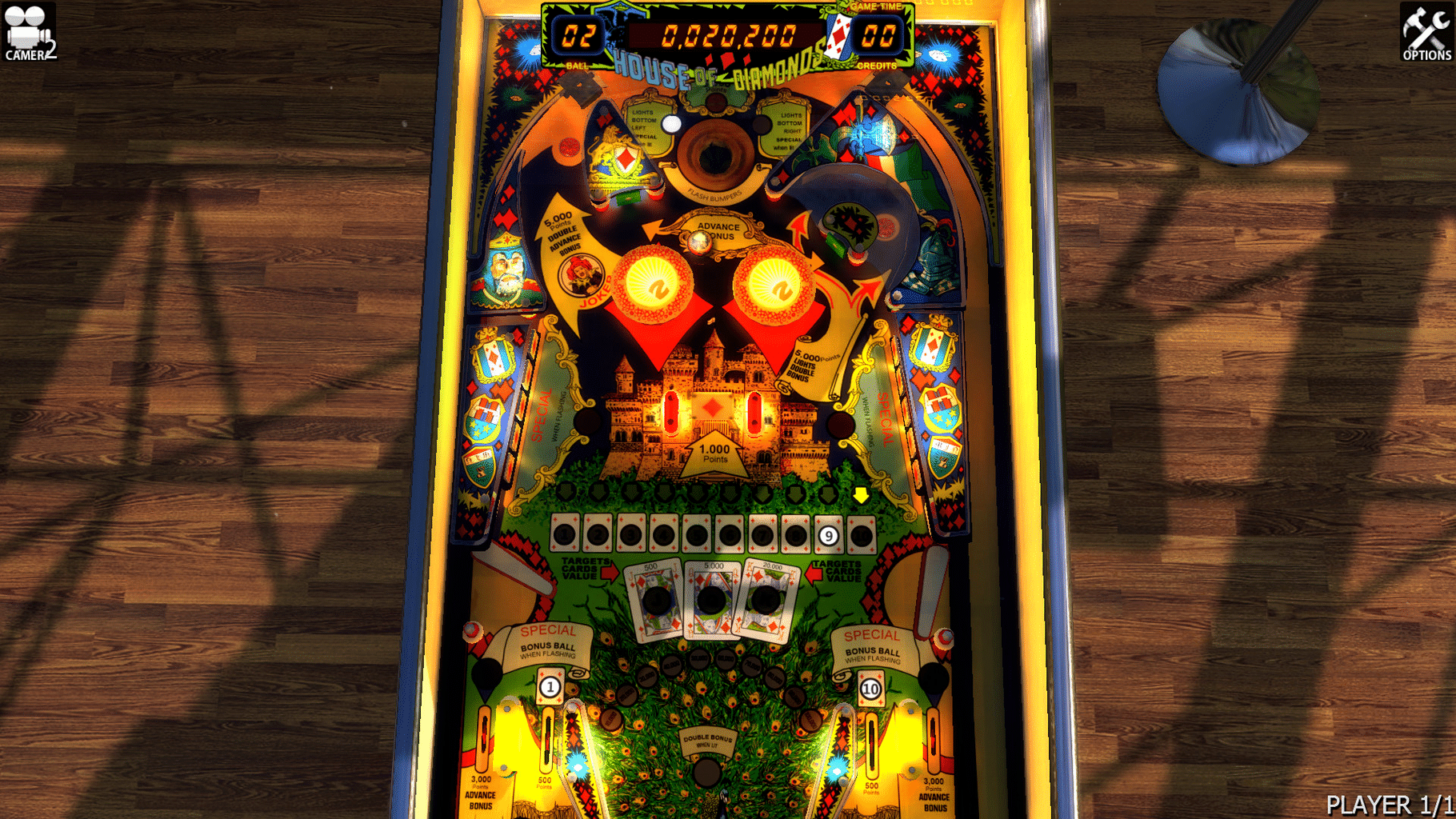 Zaccaria Pinball: House of Diamonds Table screenshot