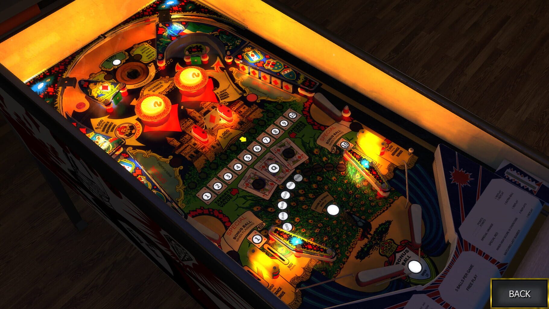 Zaccaria Pinball: House of Diamonds Table screenshot