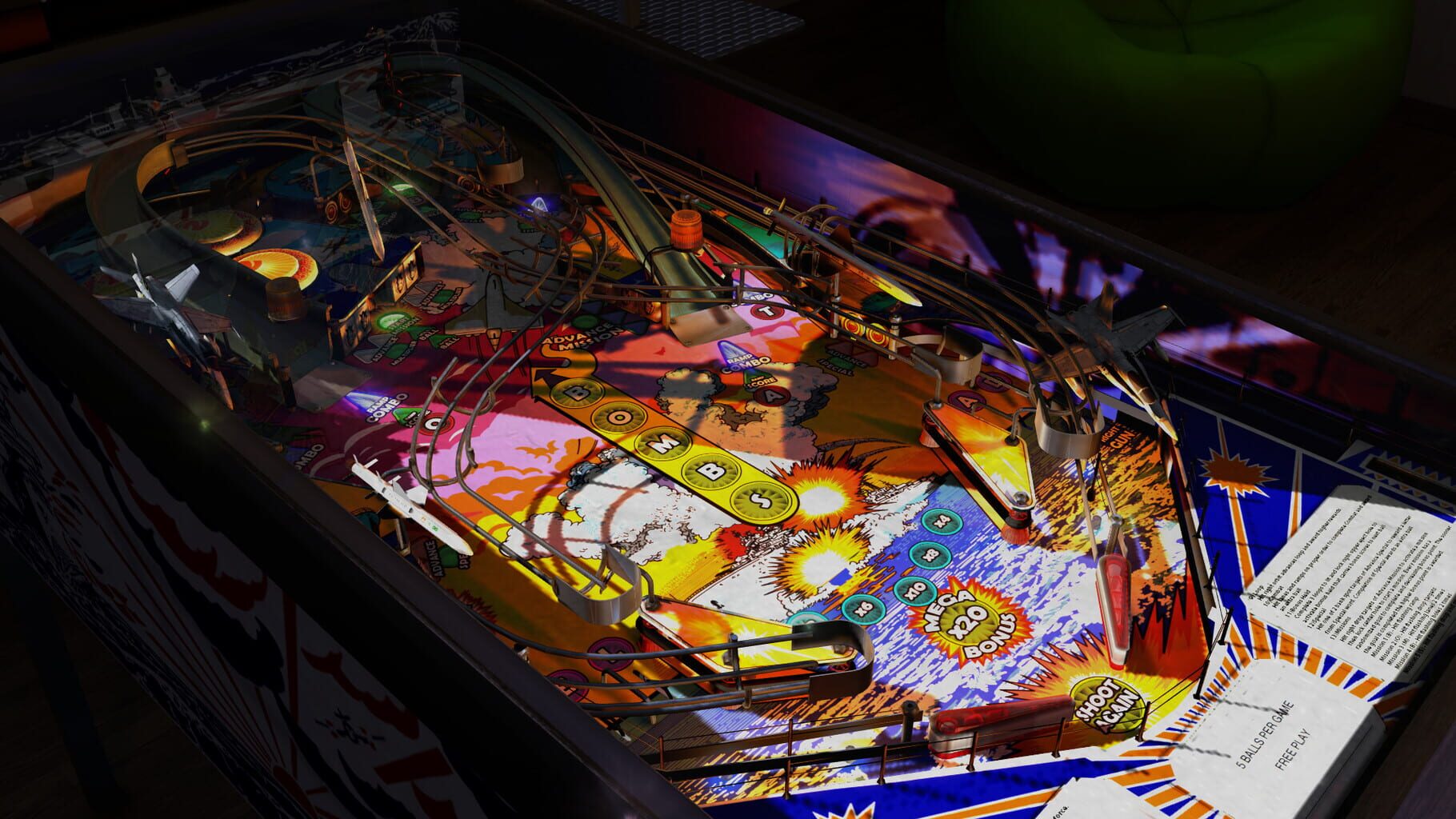 Captura de pantalla - Zaccaria Pinball: Combat 2017 Table