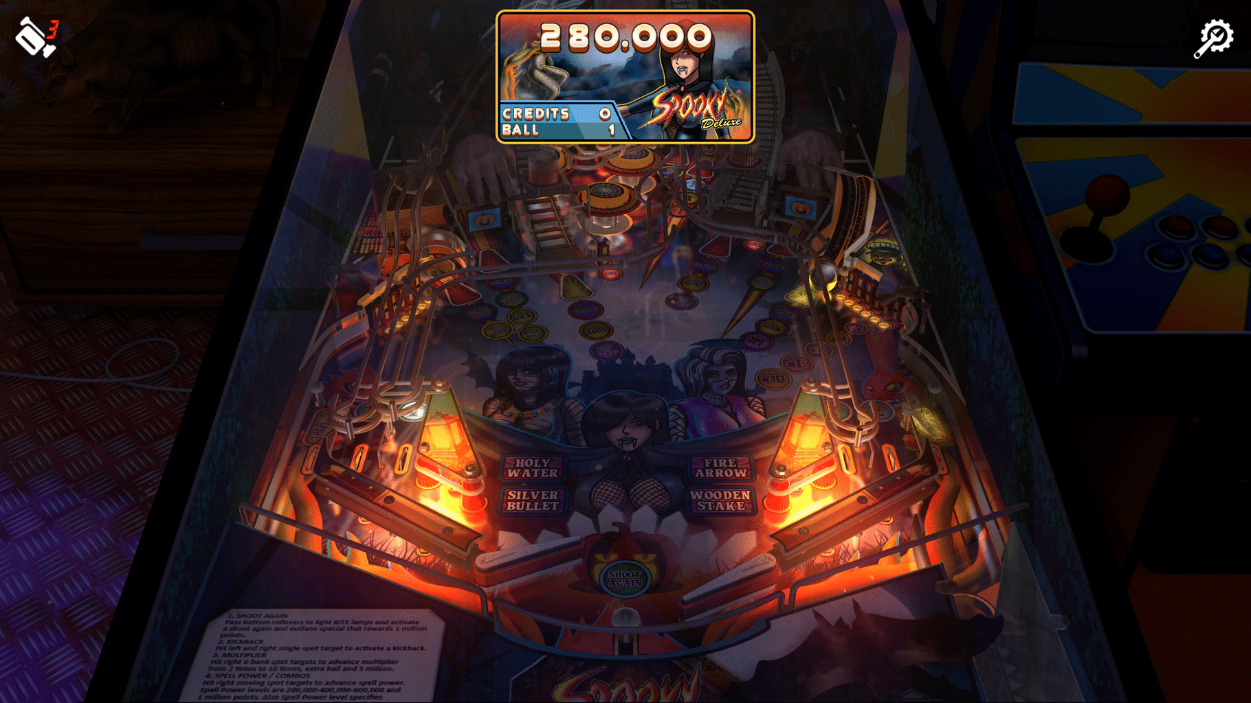 Zaccaria Pinball: Spooky Deluxe Pinball Table screenshot