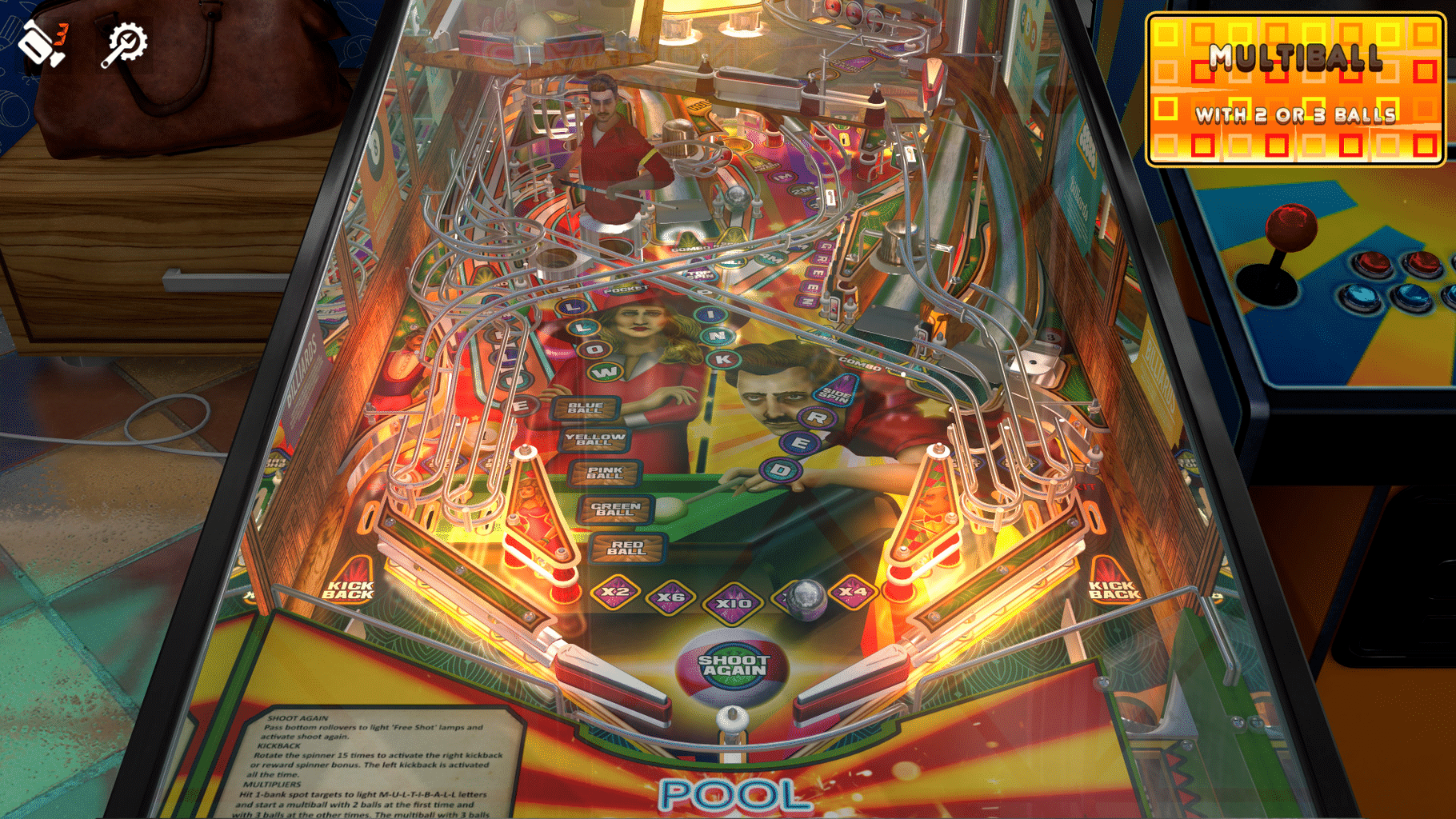 Zaccaria Pinball: Pool Champion Deluxe Pinball Table screenshot