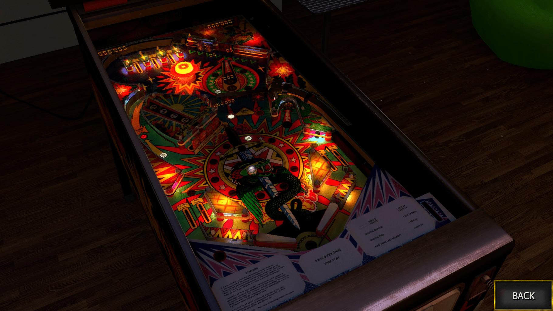 Zaccaria Pinball: Star God Table screenshot