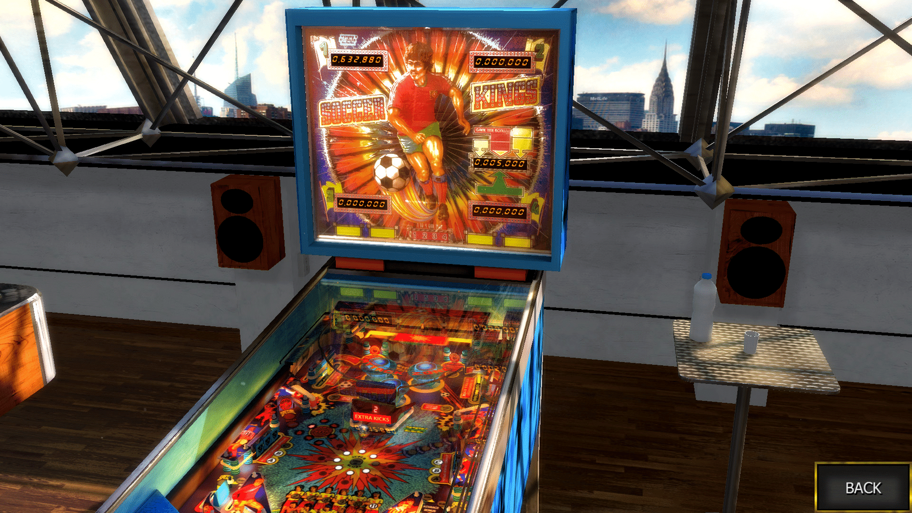 Zaccaria Pinball: Soccer Kings Table screenshot