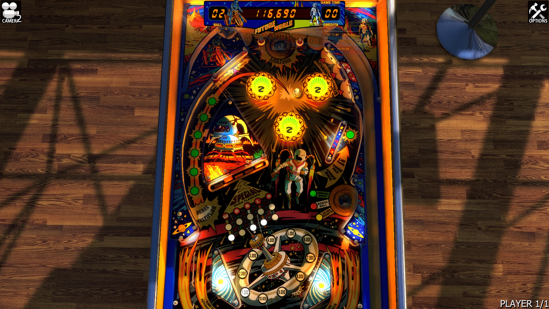 Zaccaria Pinball: Future World Table screenshot