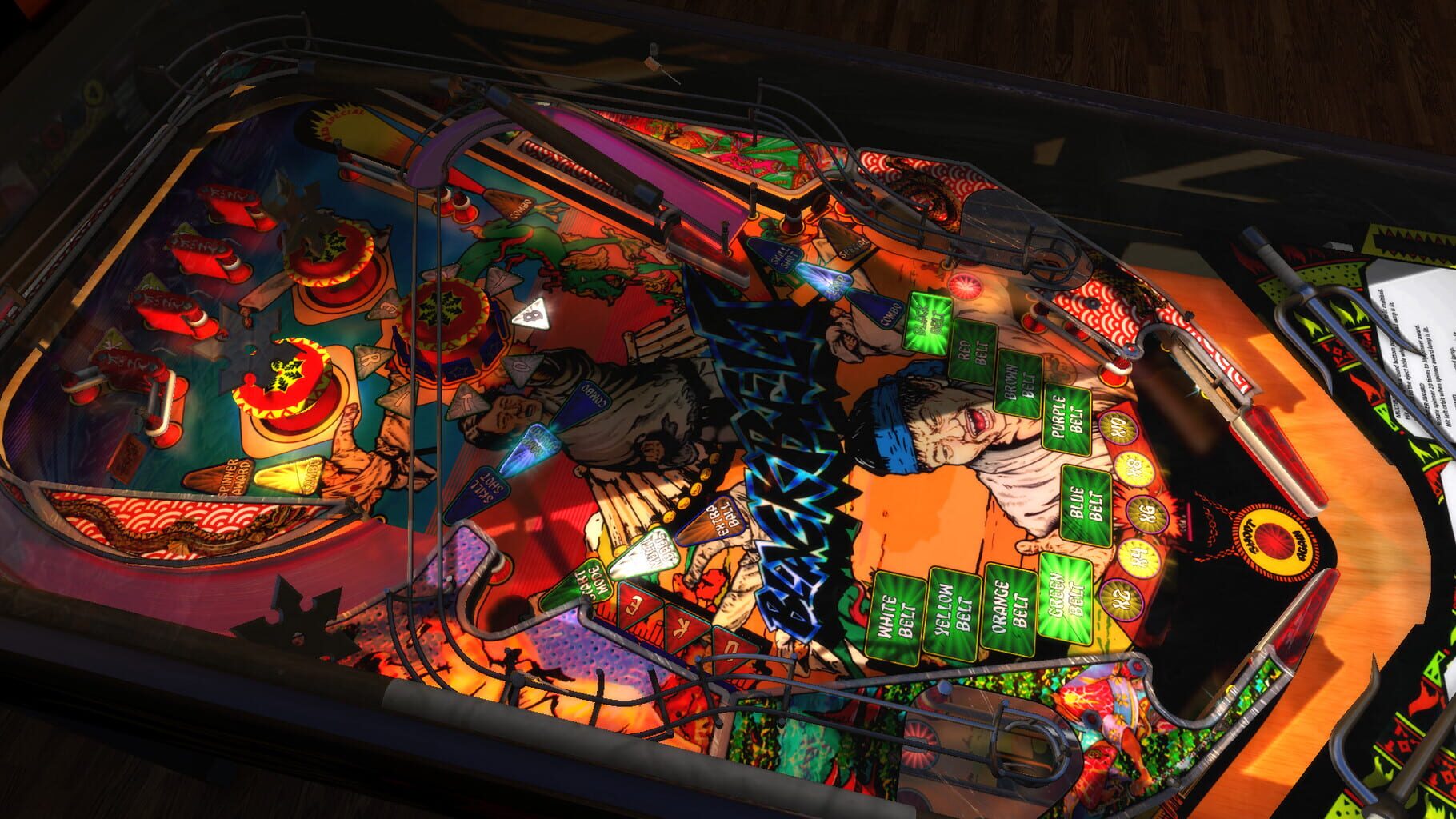 Captura de pantalla - Zaccaria Pinball: Blackbelt 2018 Table