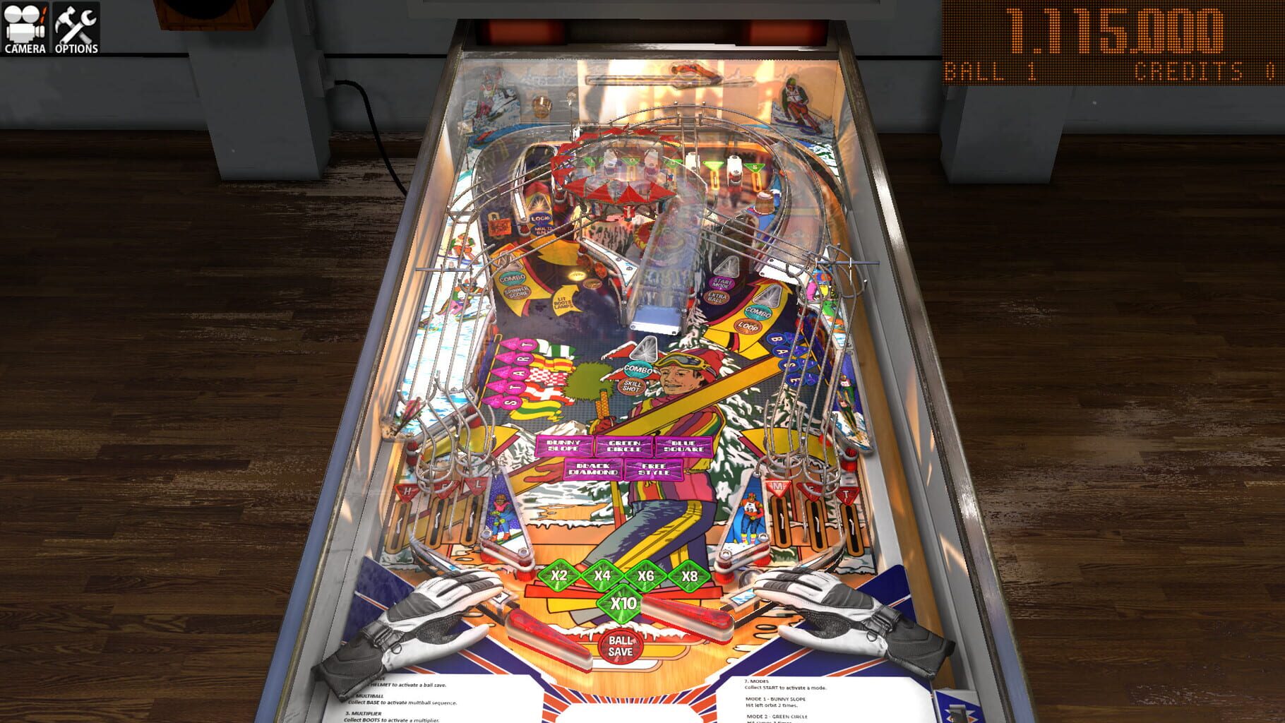 Zaccaria Pinball: Winter Sports 2018 Table screenshot