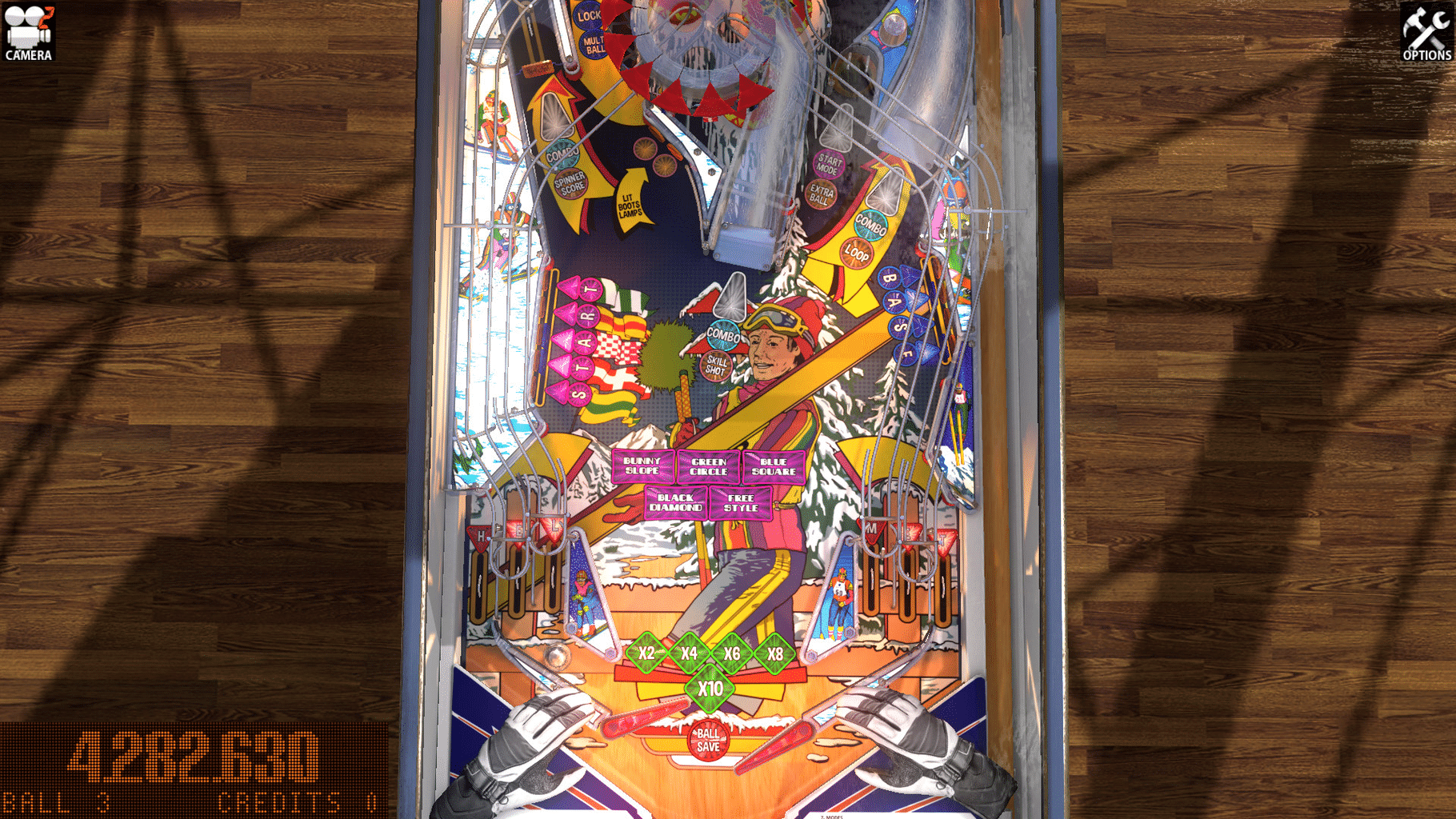 Zaccaria Pinball: Winter Sports 2018 Table screenshot