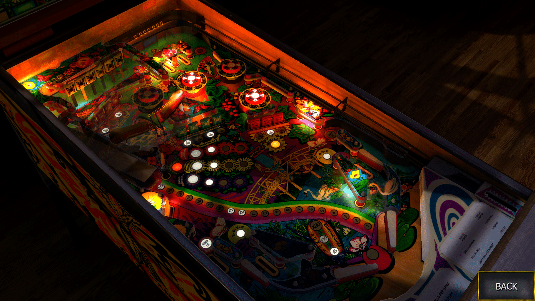 Zaccaria Pinball: Farfalla Table screenshot