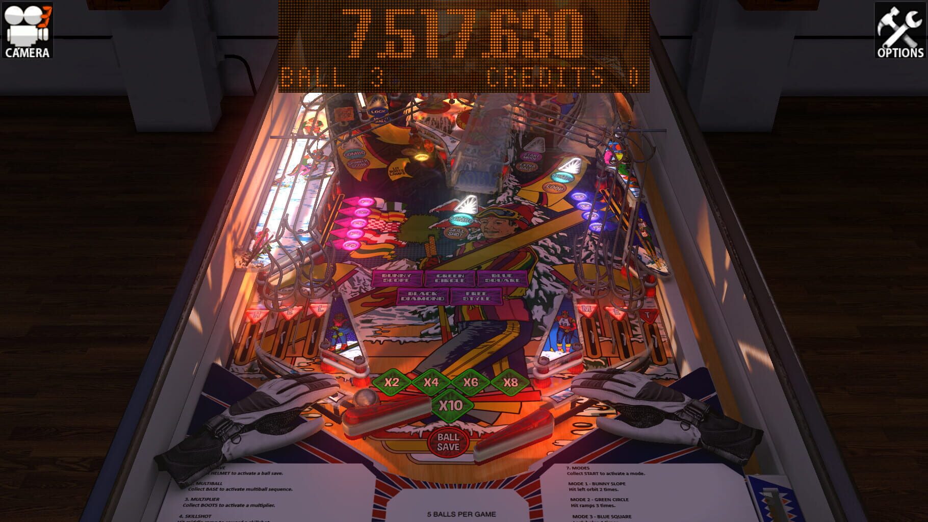 Zaccaria Pinball: Winter Sports 2018 Table screenshot