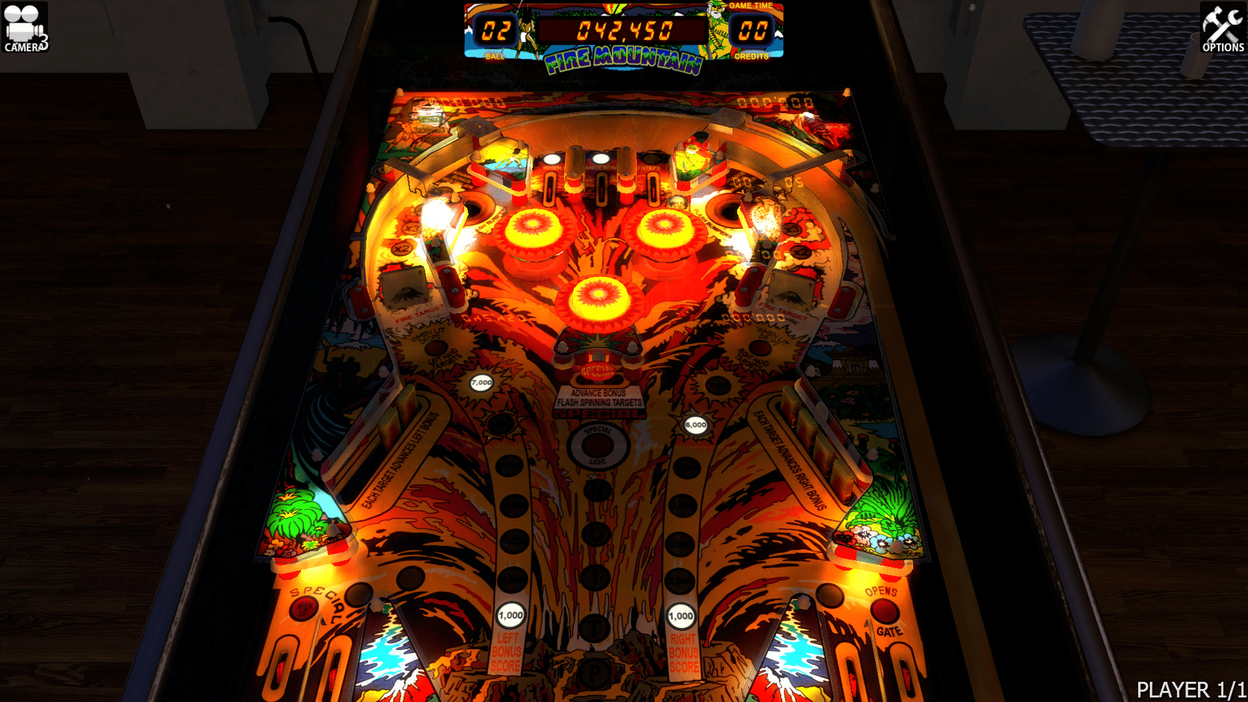 Zaccaria Pinball: Fire Mountain Table screenshot