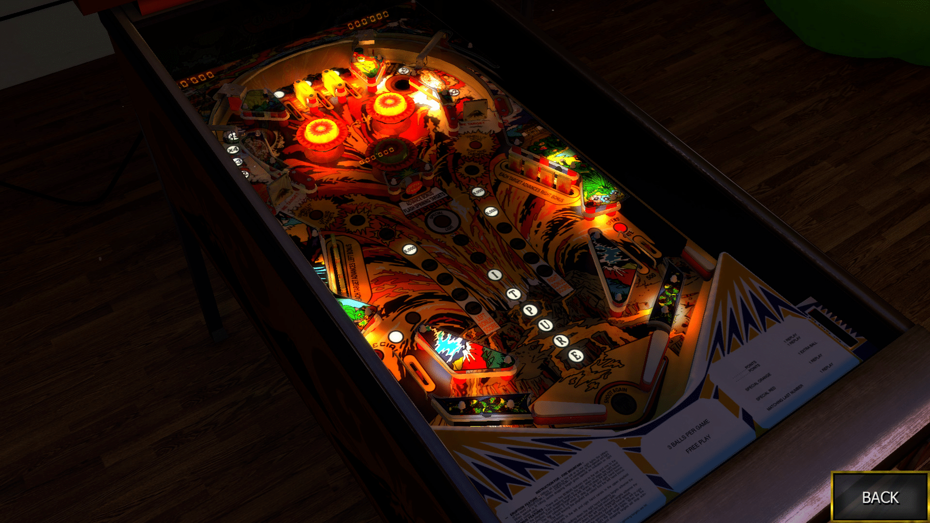 Zaccaria Pinball: Fire Mountain Table screenshot