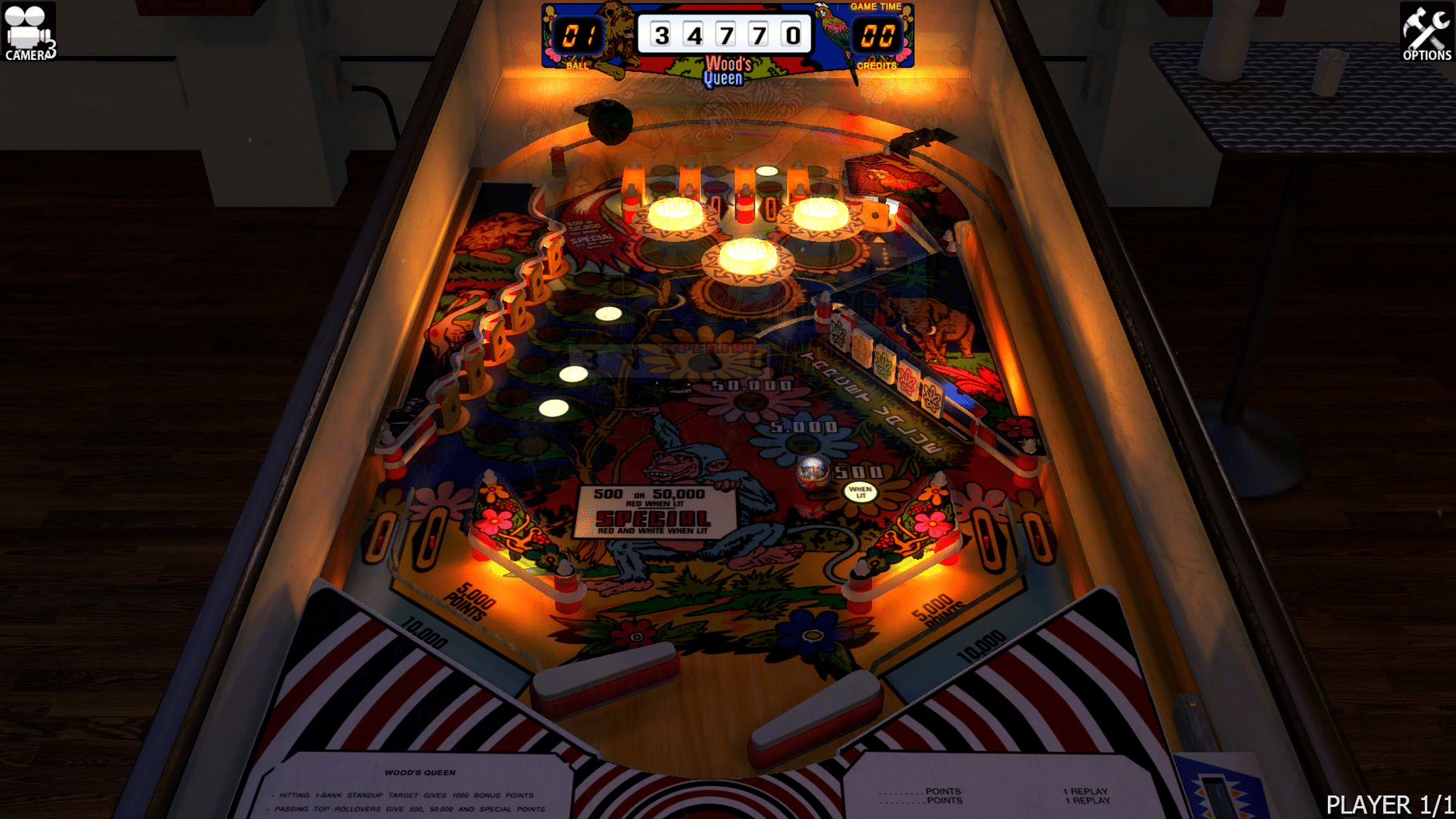 Zaccaria Pinball: Wood's Queen Table screenshot