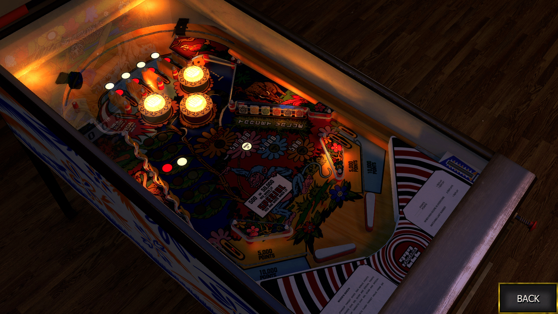 Zaccaria Pinball: Wood's Queen Table screenshot