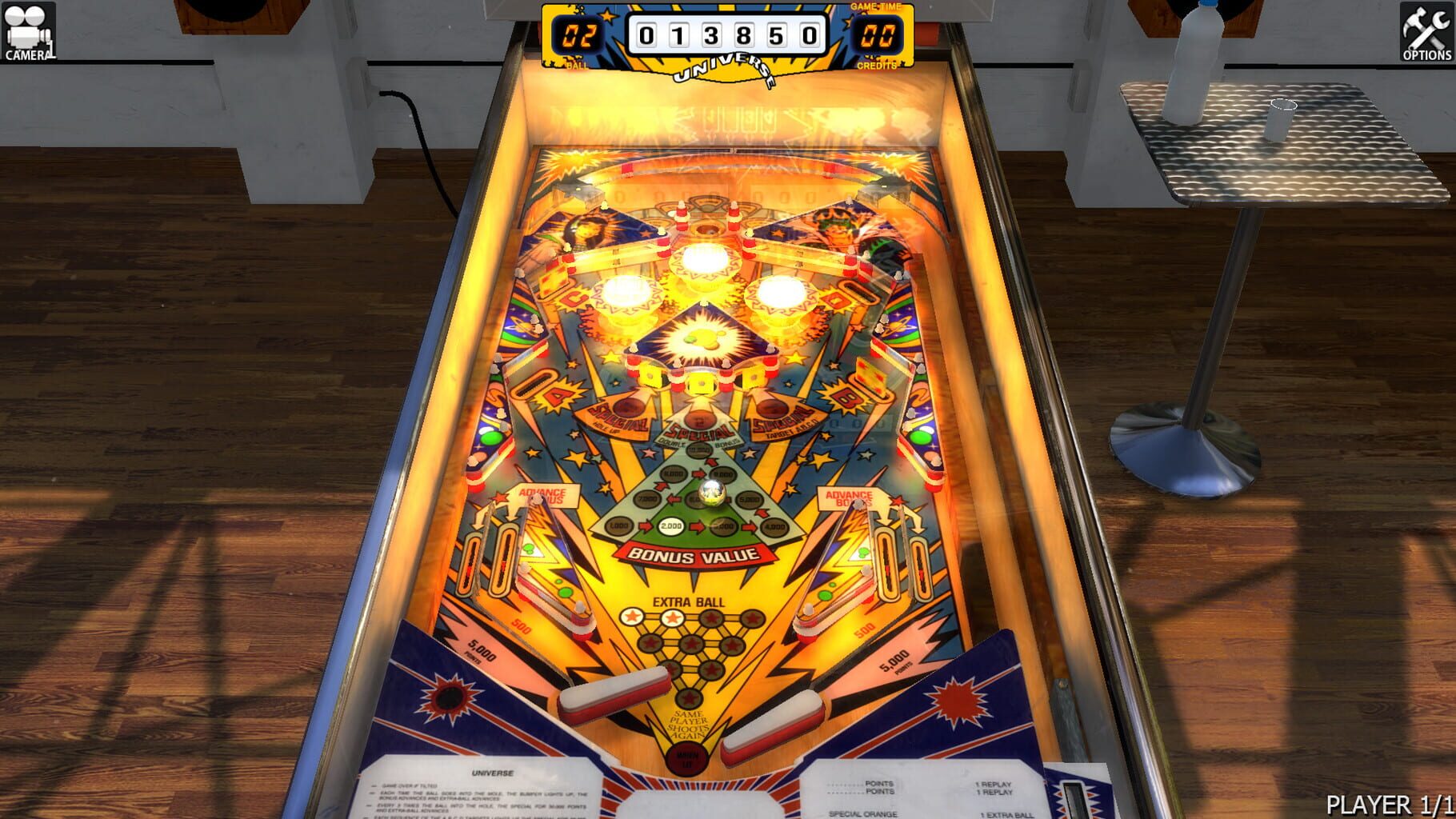 Captura de pantalla - Zaccaria Pinball: Universe Table