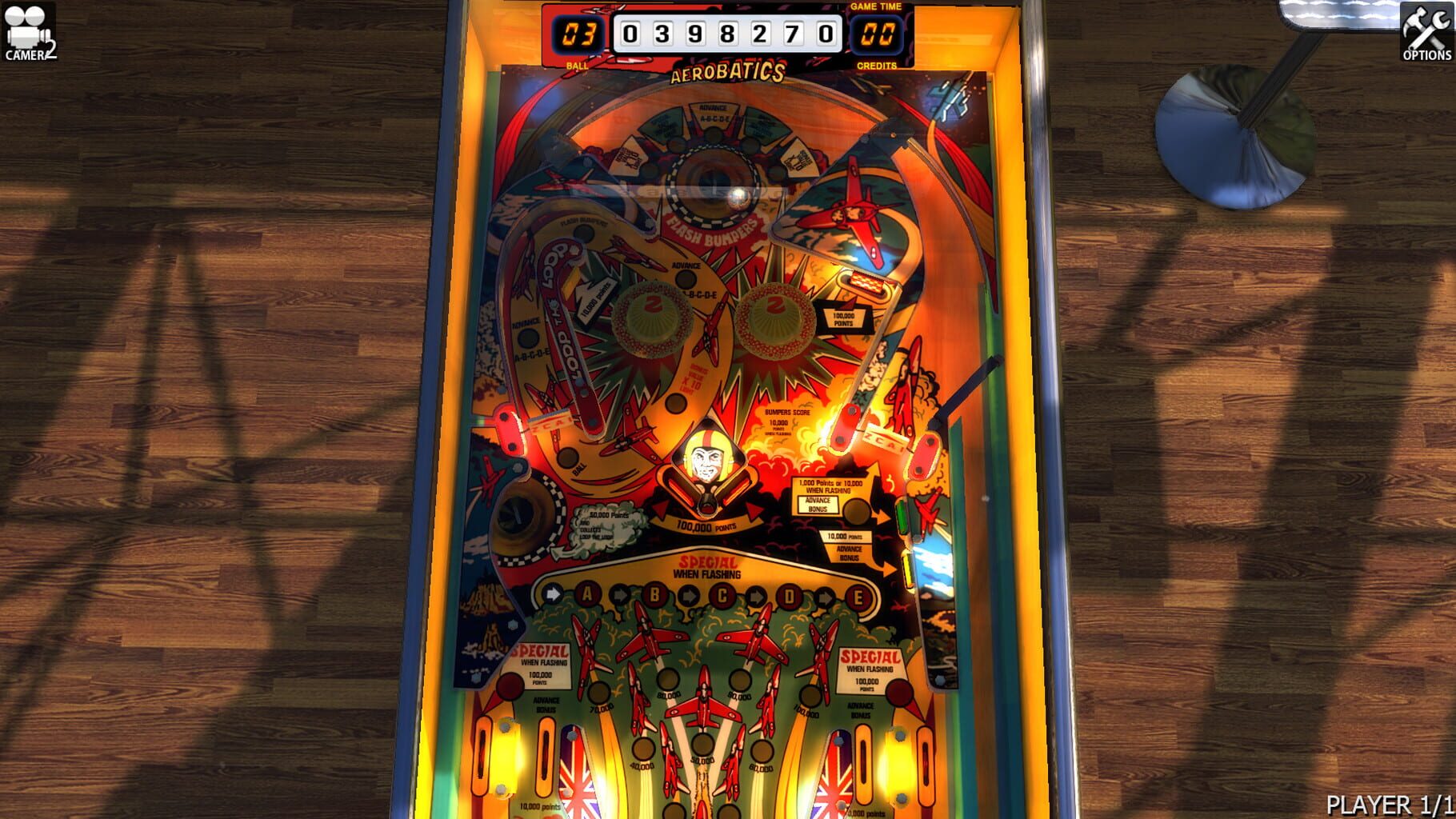 Zaccaria Pinball: Aerobatics Table screenshot