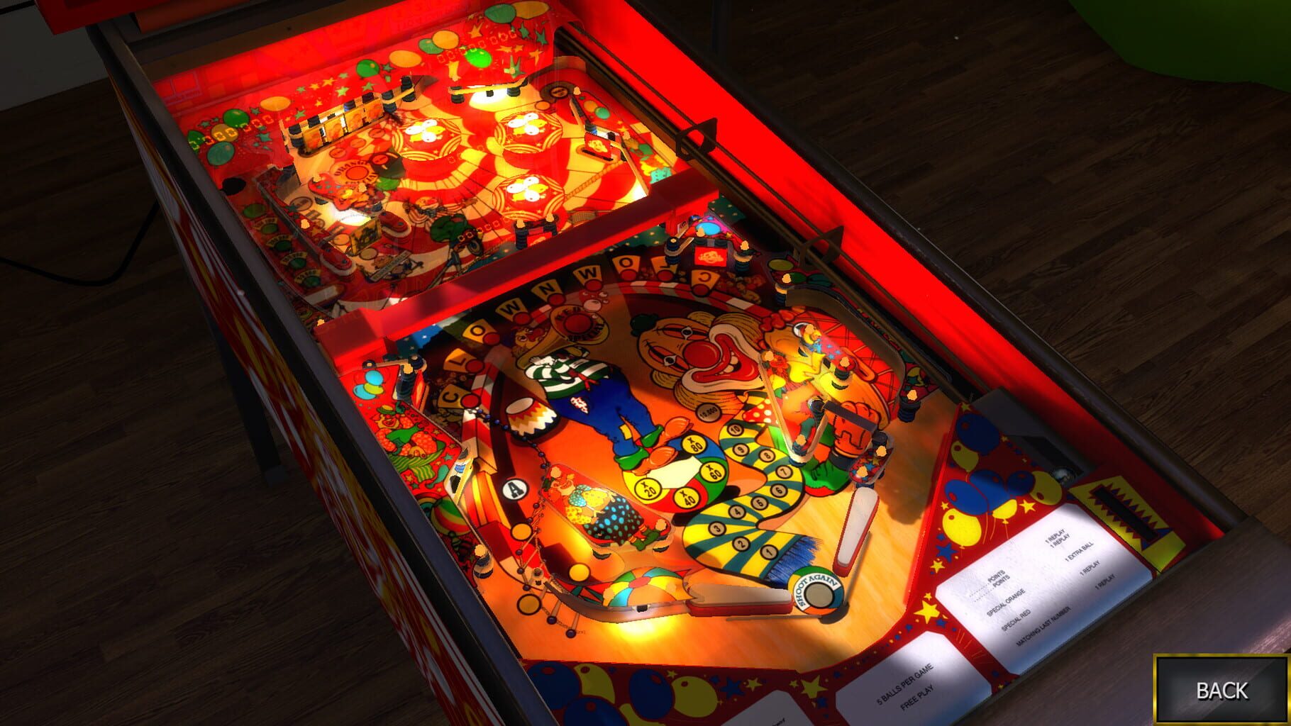 Captura de pantalla - Zaccaria Pinball: Clown Table