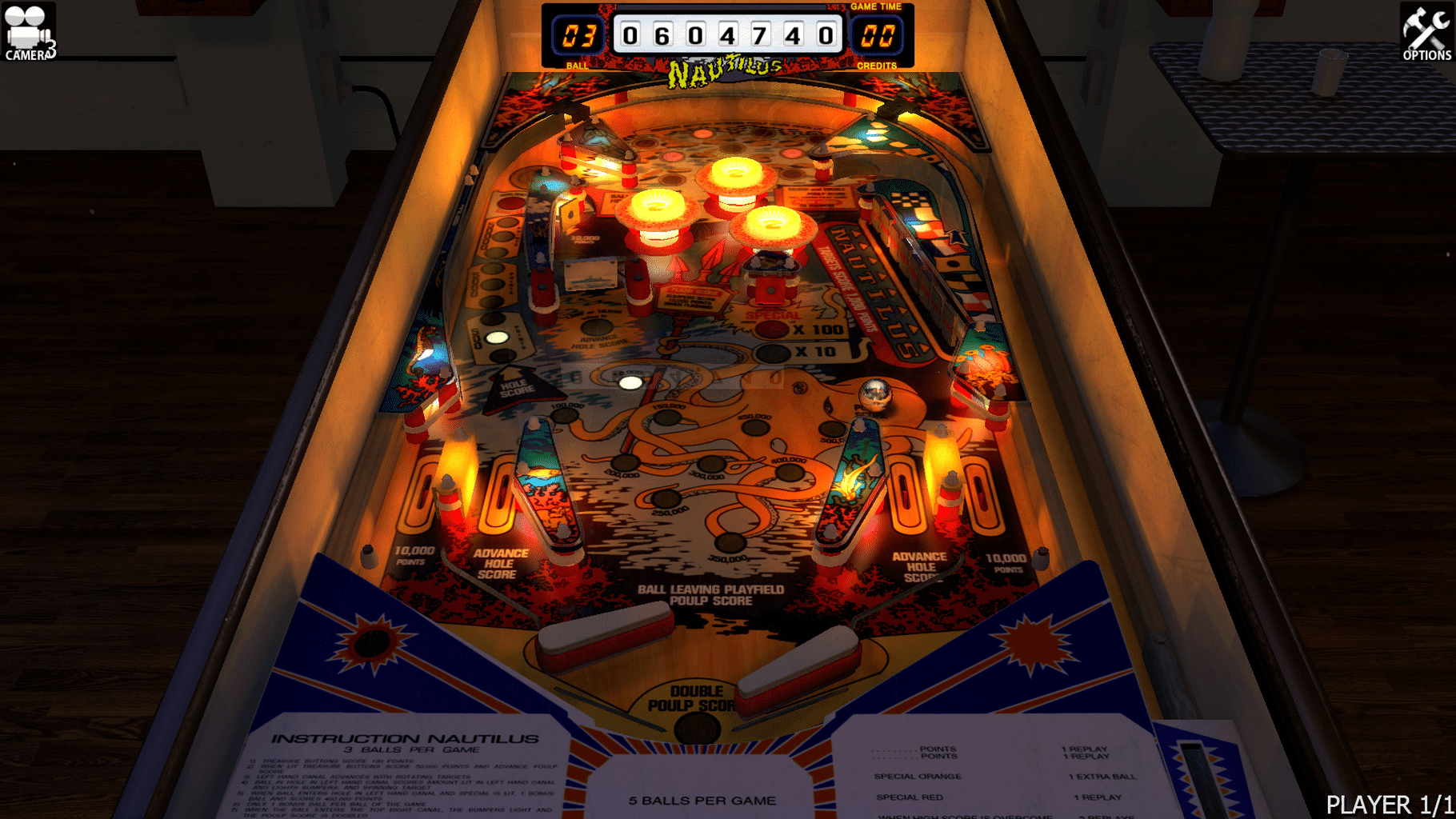 Zaccaria Pinball: Nautilus Table screenshot