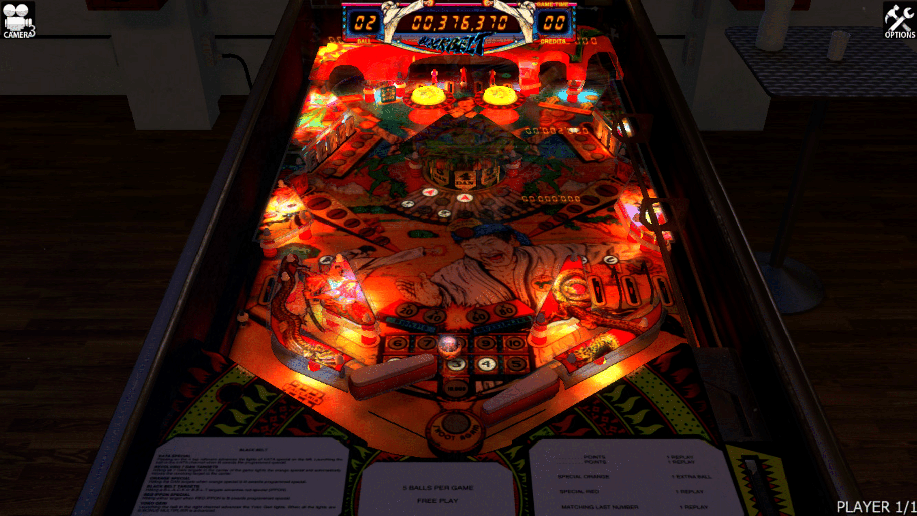 Zaccaria Pinball: Blackbelt Table screenshot