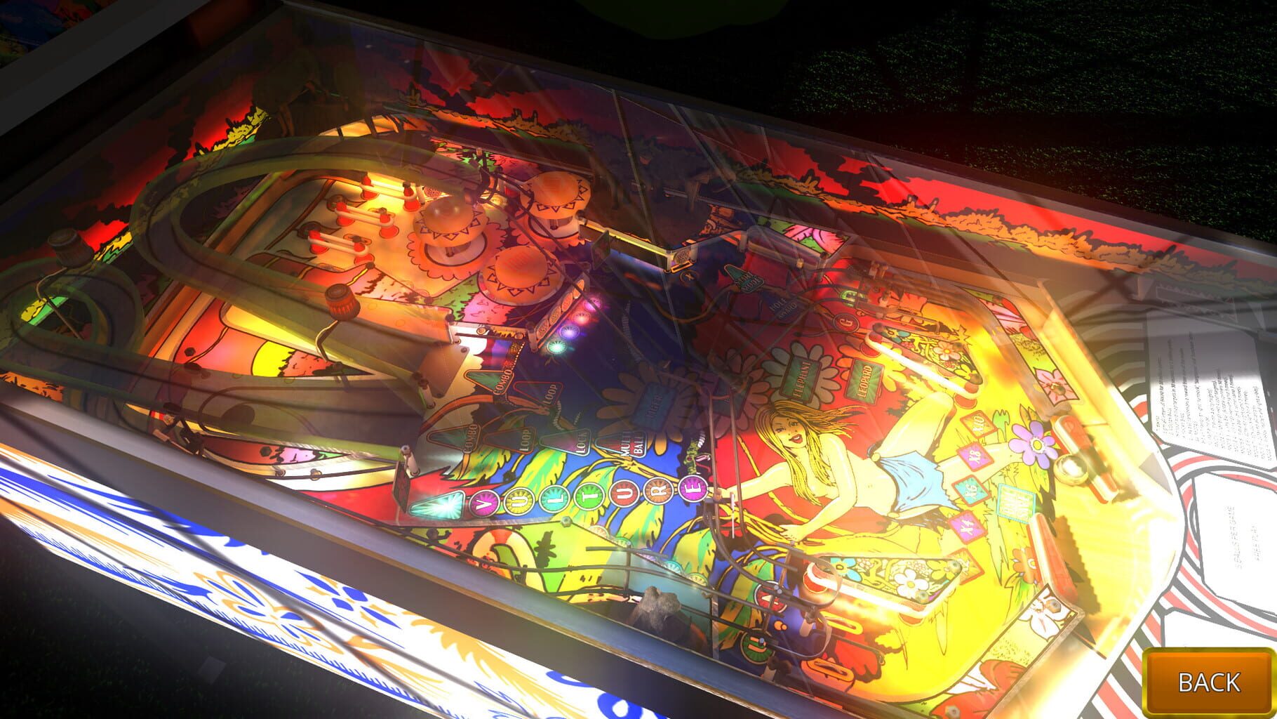 Captura de pantalla - Zaccaria Pinball: Wood's Queen 2019 Table