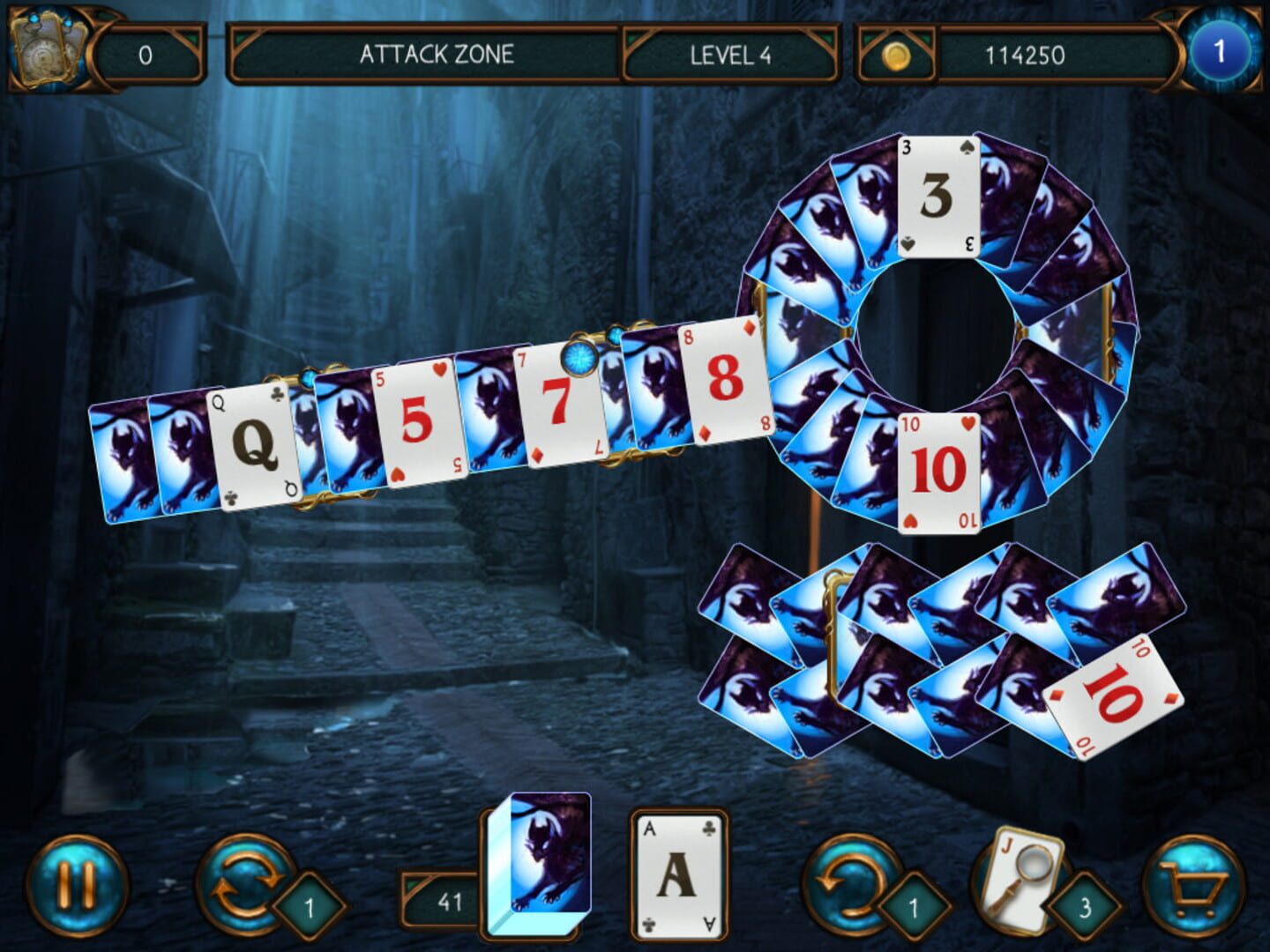 Detective Solitaire Inspector Magic and the Man Without Face - Screenshot