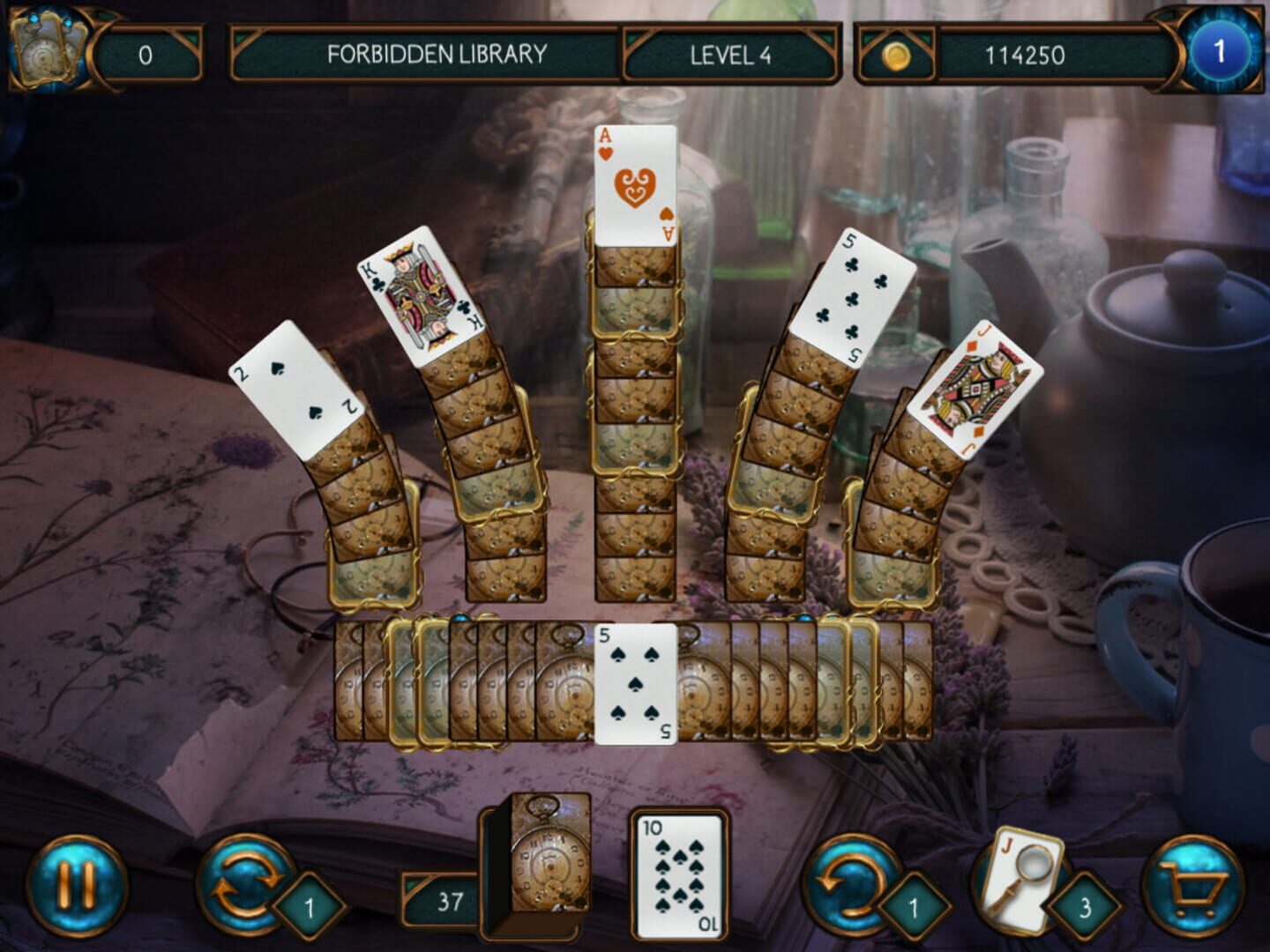 Detective Solitaire Inspector Magic and the Man Without Face - Screenshot