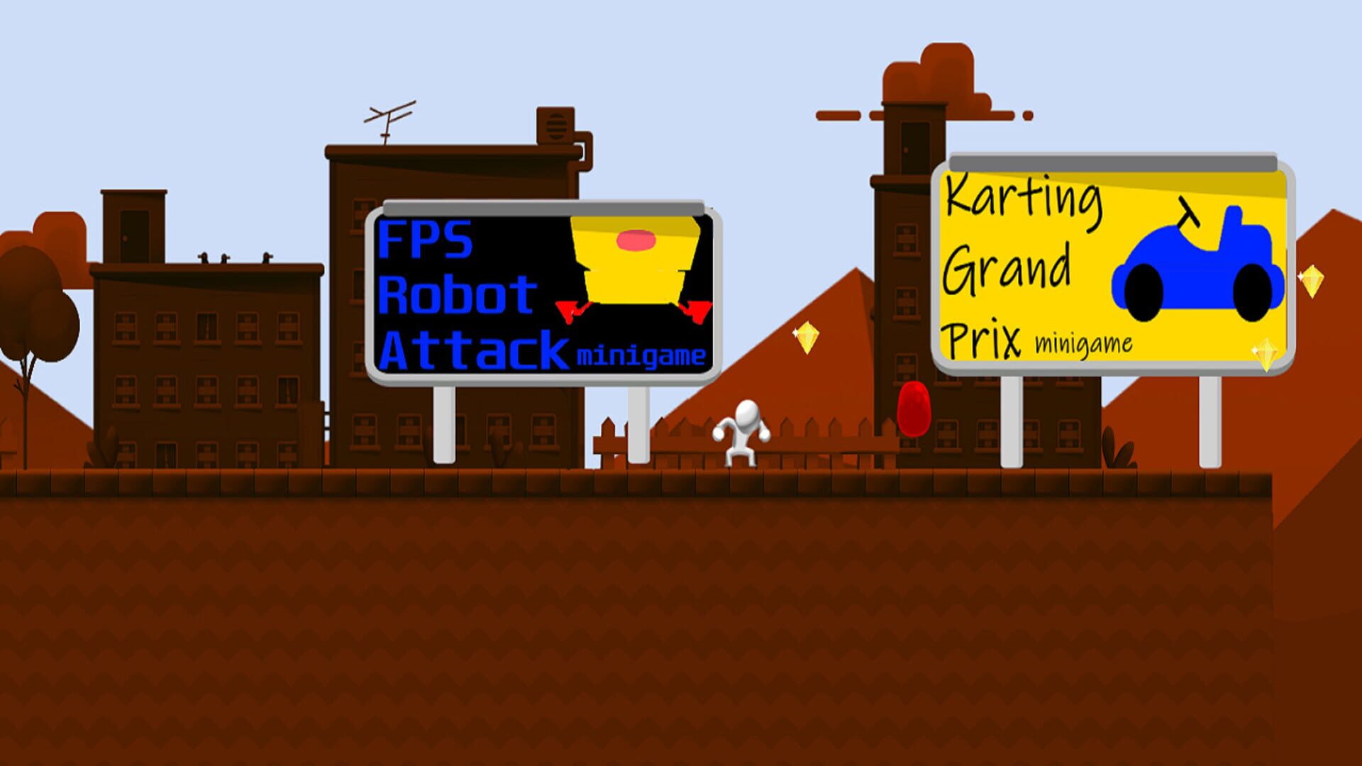 Jumping Platform Minigame - Screenshot