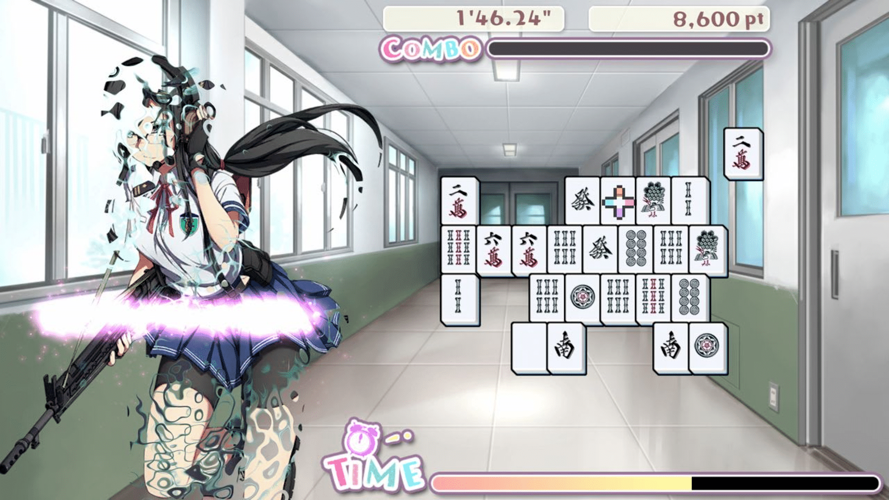 Bishoujo Battle Mahjong Solitaire screenshot