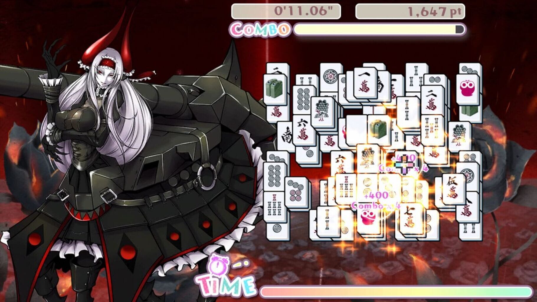 Bishoujo Battle Mahjong Solitaire screenshot