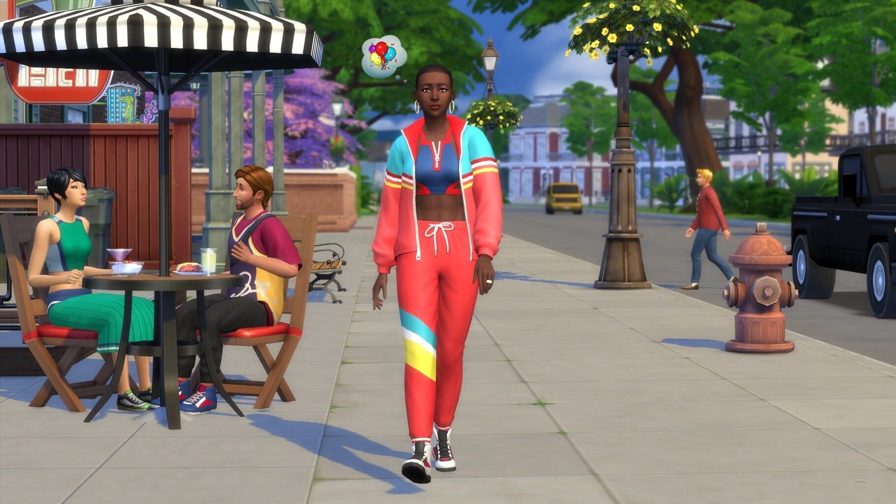 Captura de pantalla - The Sims 4: Throwback Fit Kit