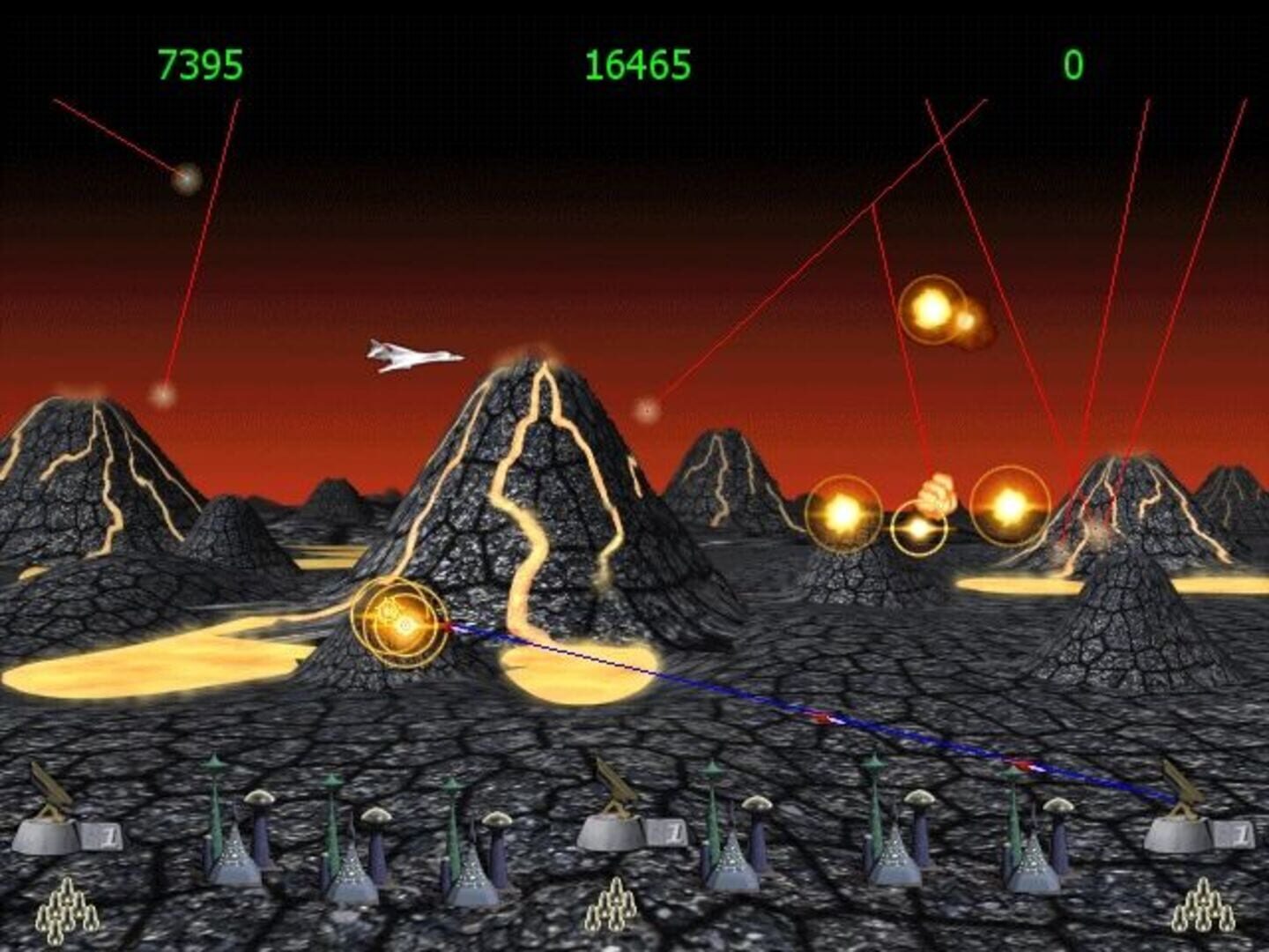 Captura de pantalla - Missile Command
