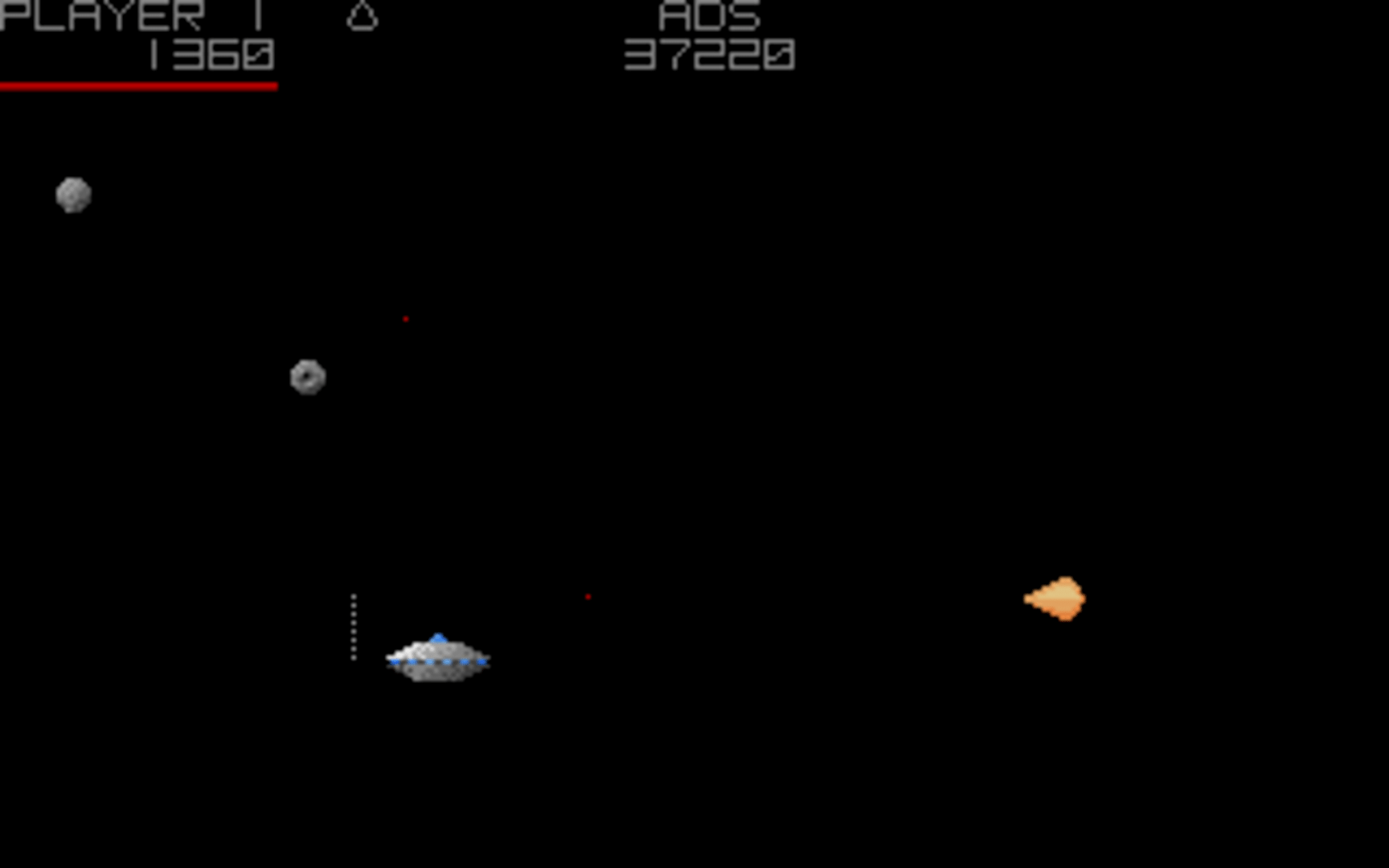 Asteroids Deluxe screenshot