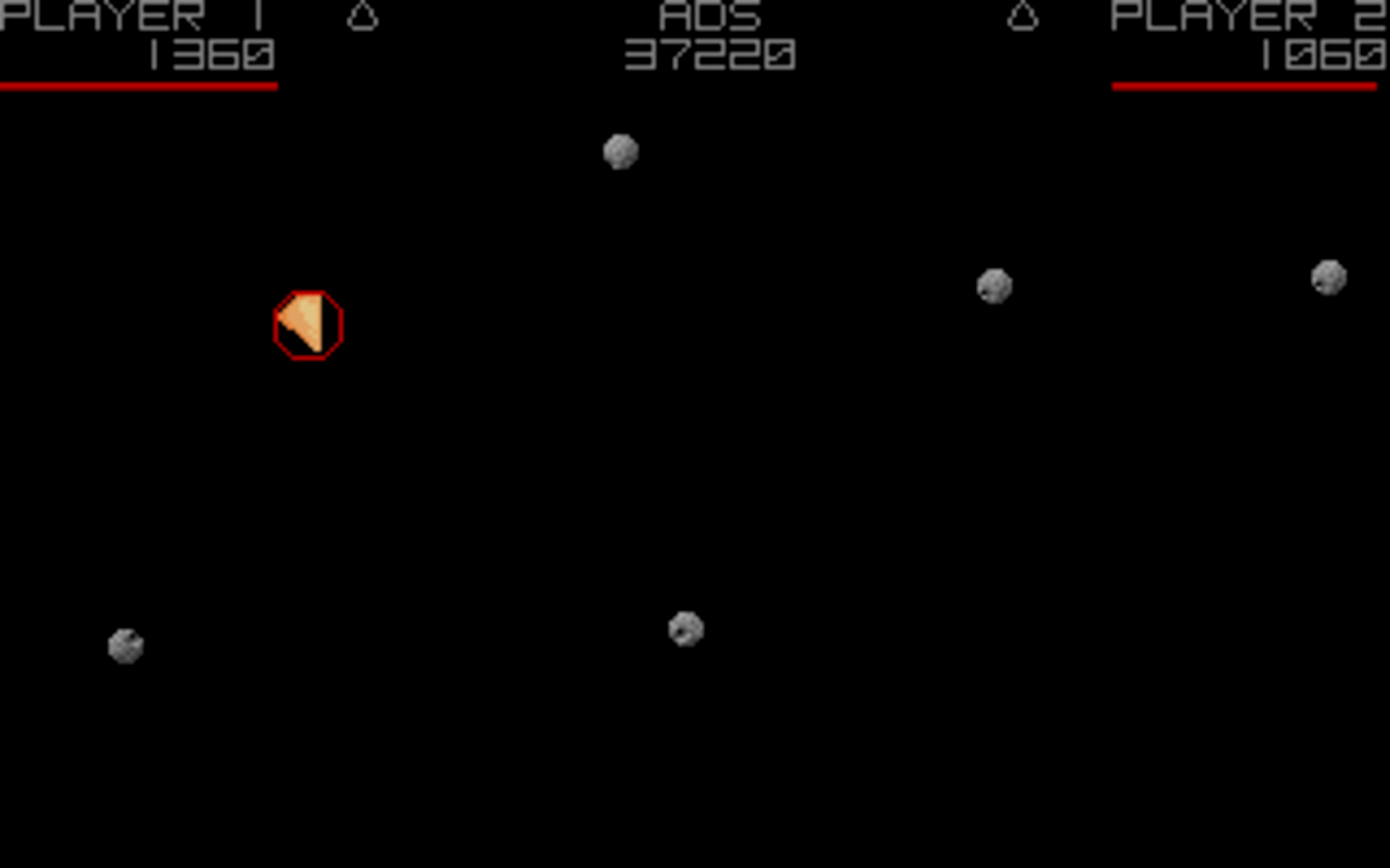 Asteroids Deluxe screenshot