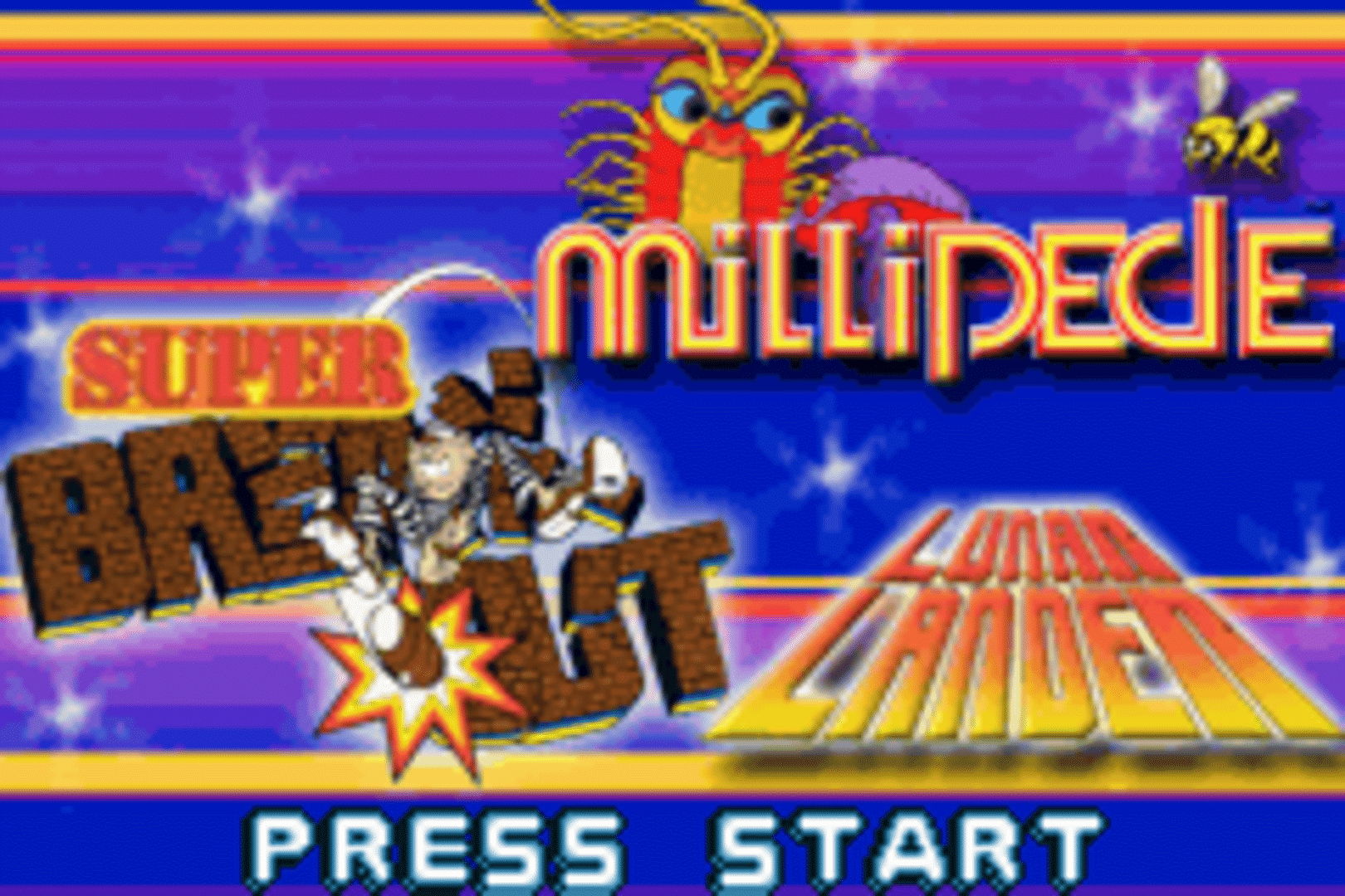 Millipede / Super Breakout / Lunar Lander screenshot