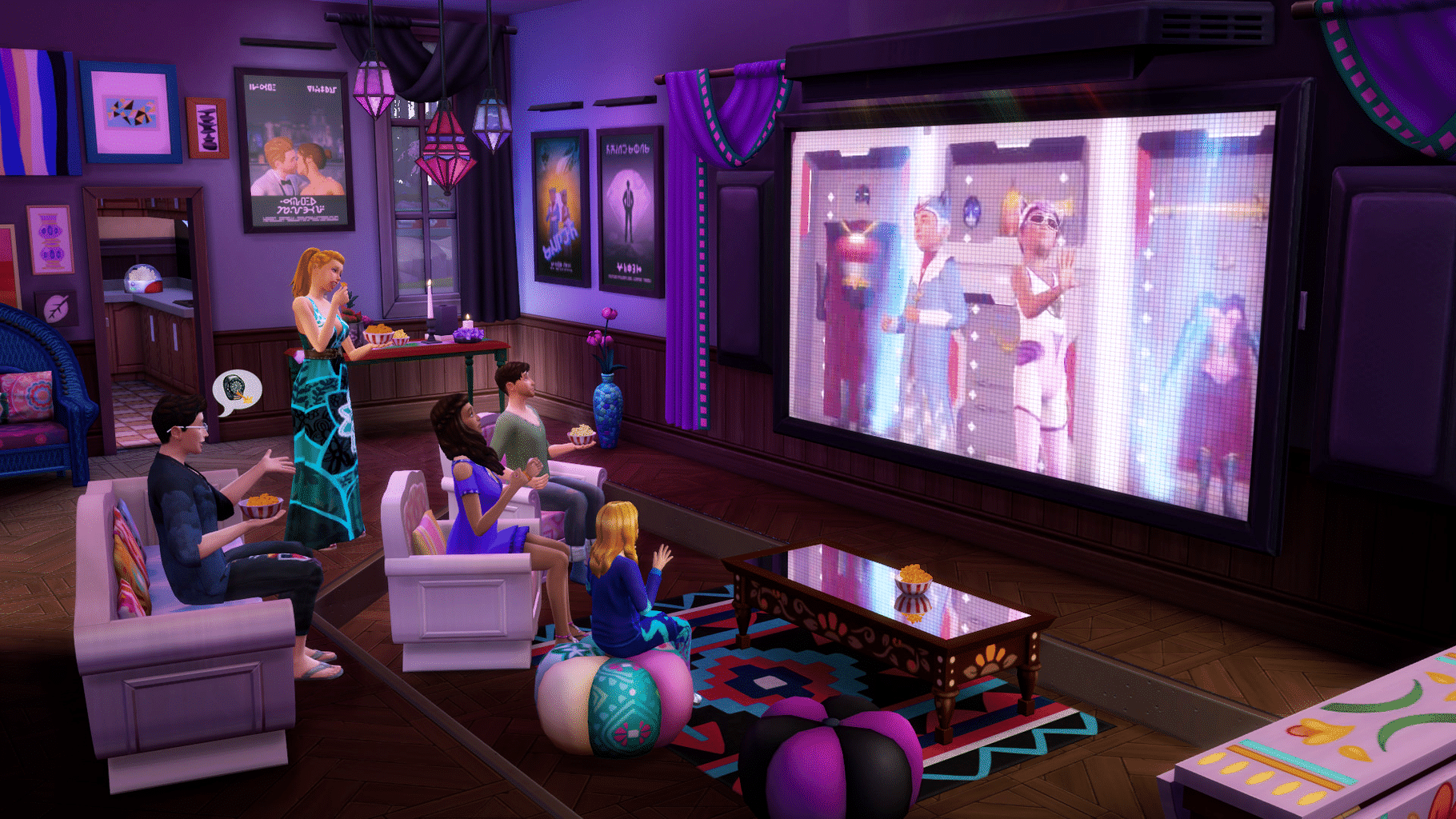 The Sims 4: Movie Hangout Stuff screenshot