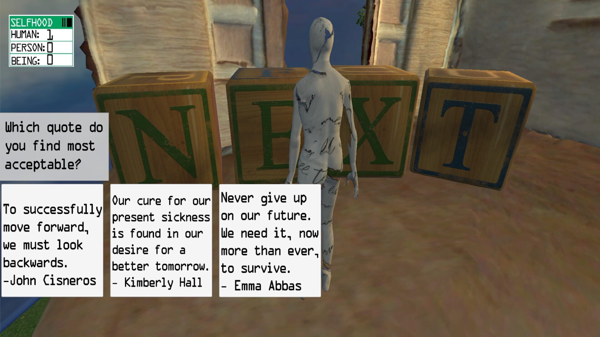 Adventures in Morality: An Interactive Case Study - Screenshot