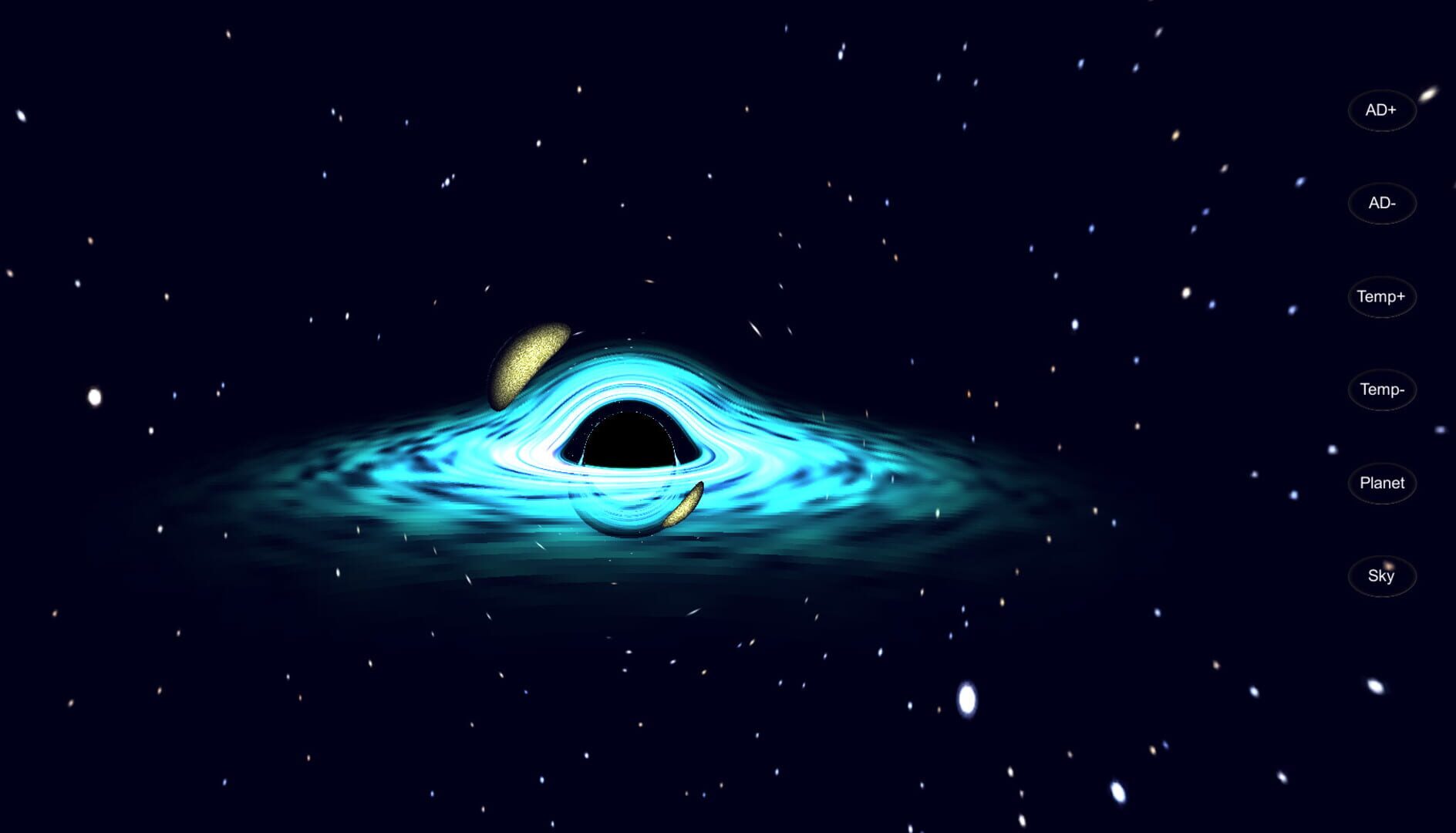 Black Hole Simulator - Screenshot