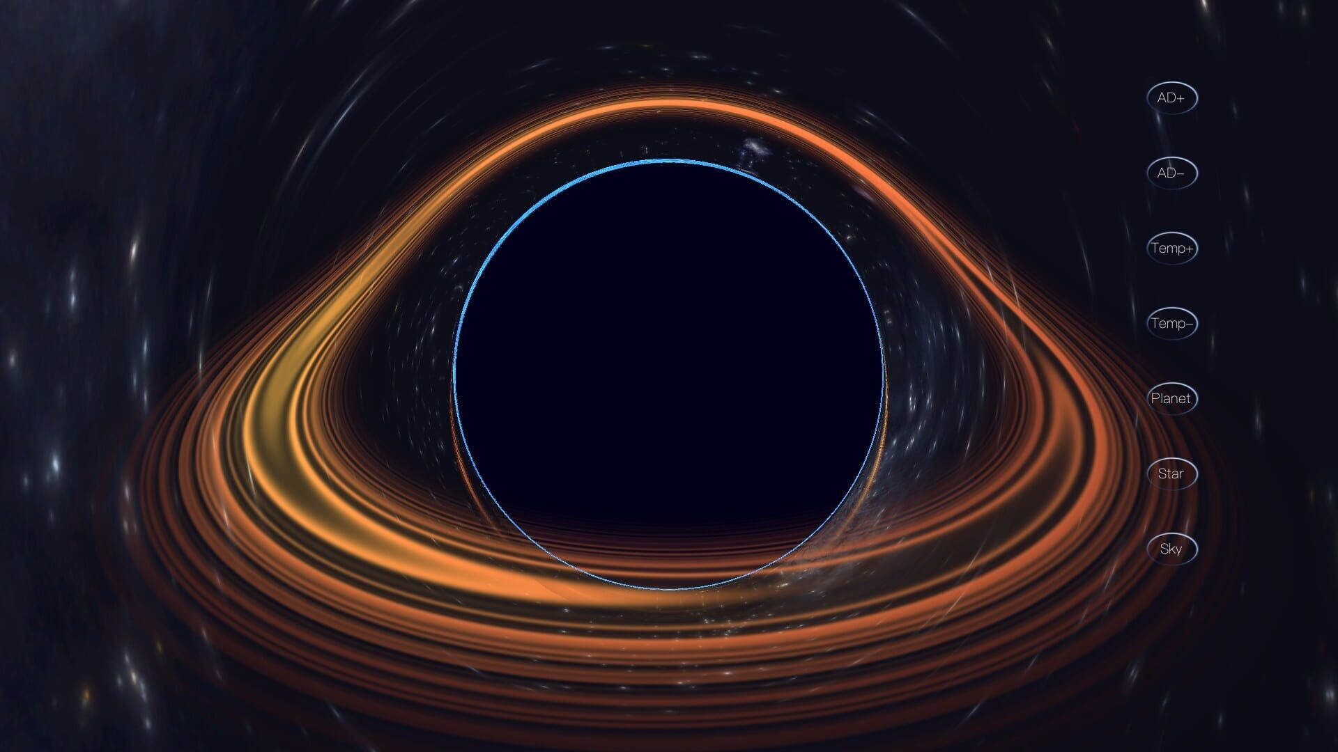 Black Hole Simulator - Screenshot