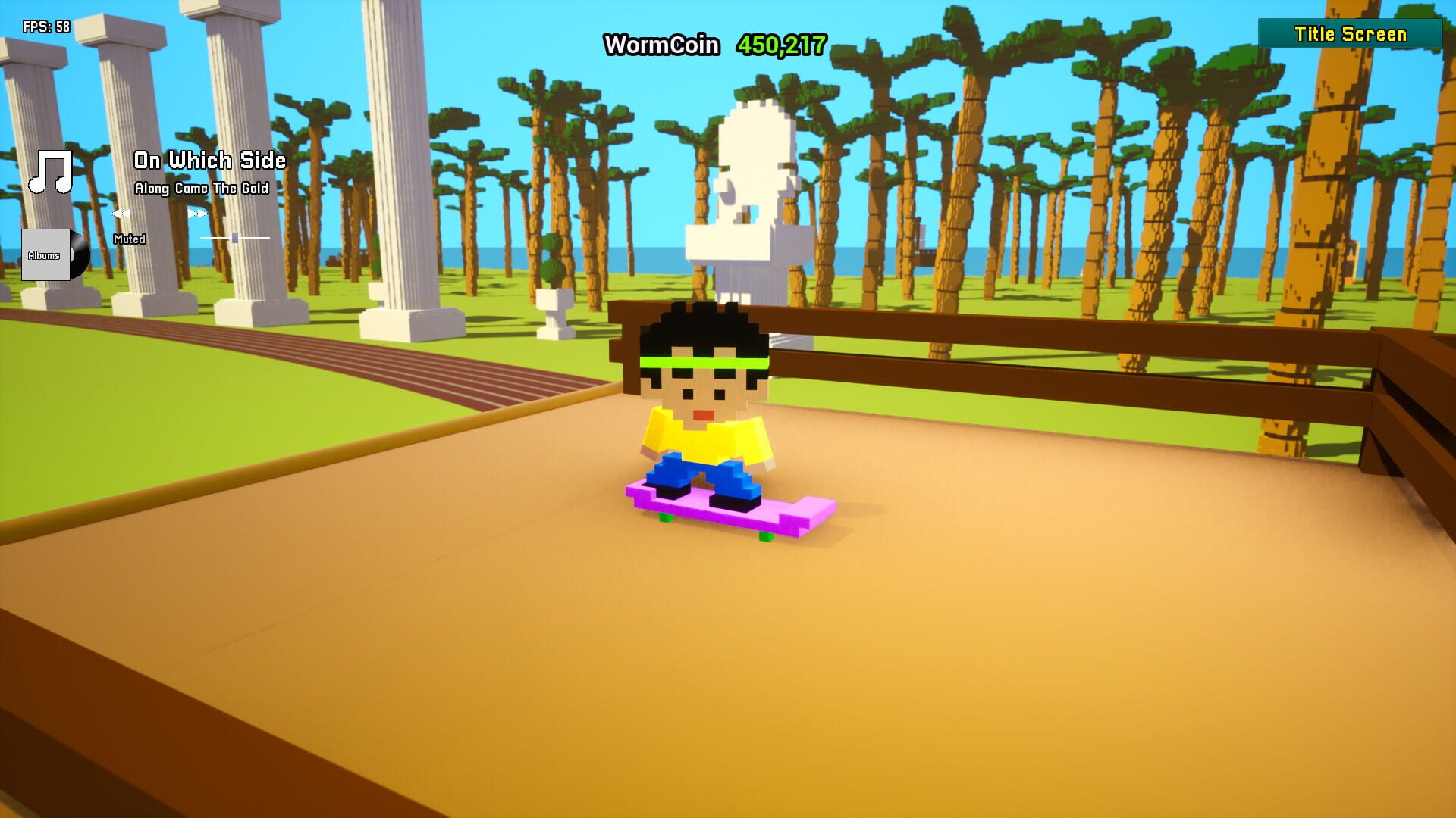 WormJuice Skateboarding Olympics - Screenshot