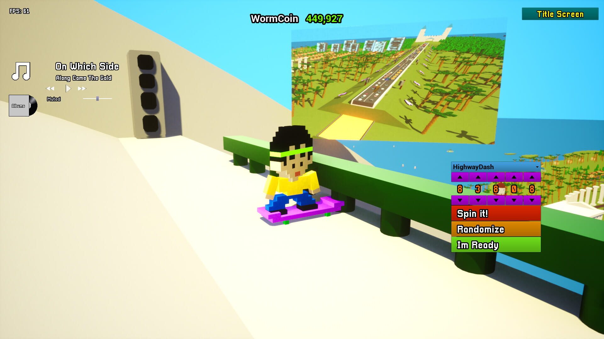 WormJuice Skateboarding Olympics - Screenshot