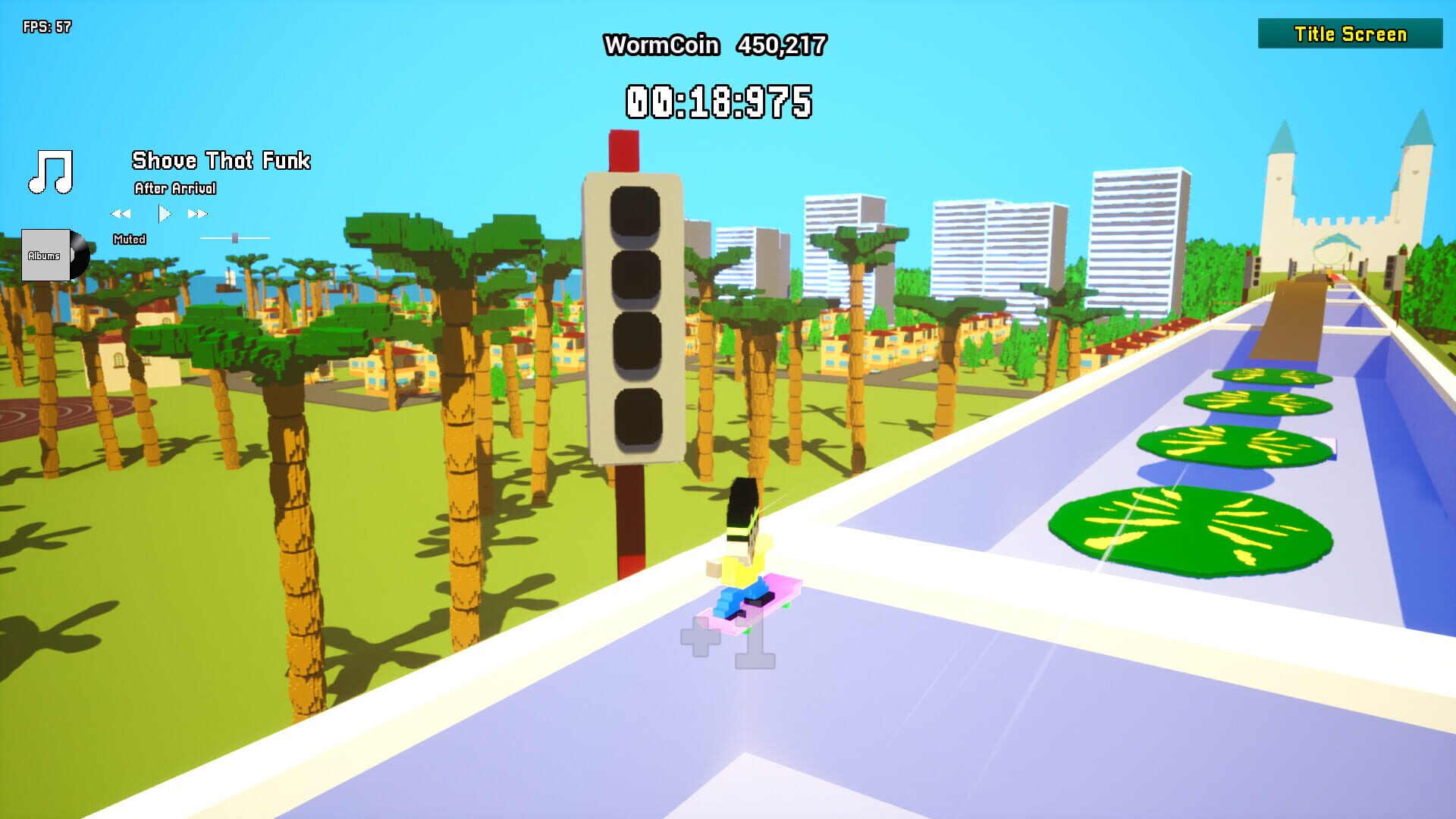 WormJuice Skateboarding Olympics - Screenshot