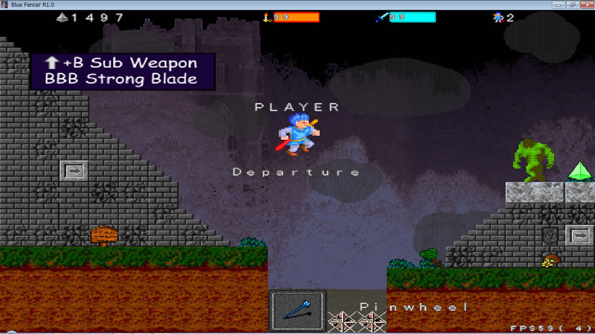 Blue fencer Resurrection - Screenshot