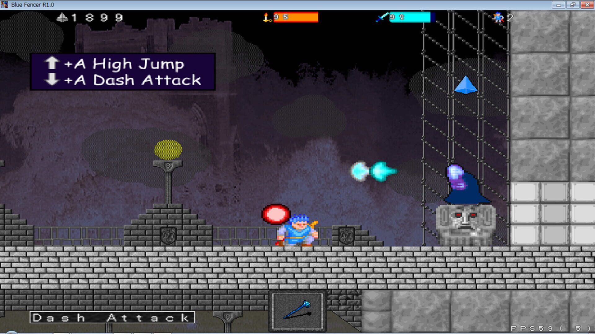 Blue fencer Resurrection - Screenshot