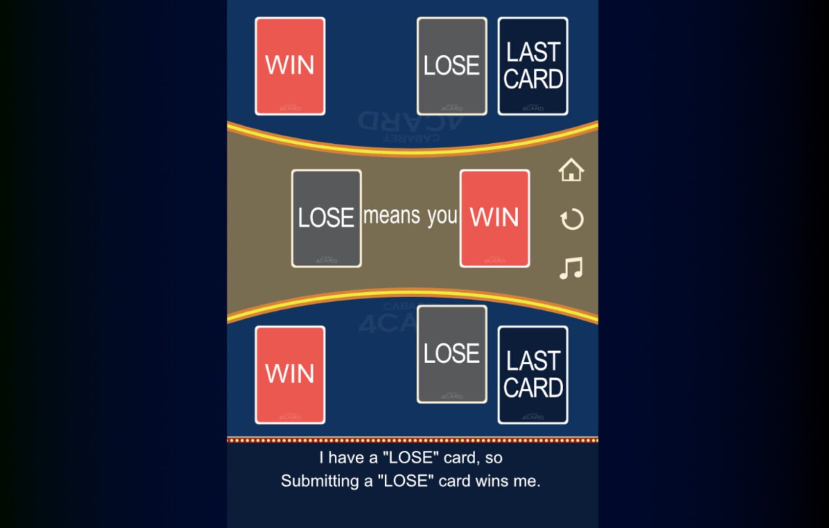 Cabaret 4 Card - Screenshot