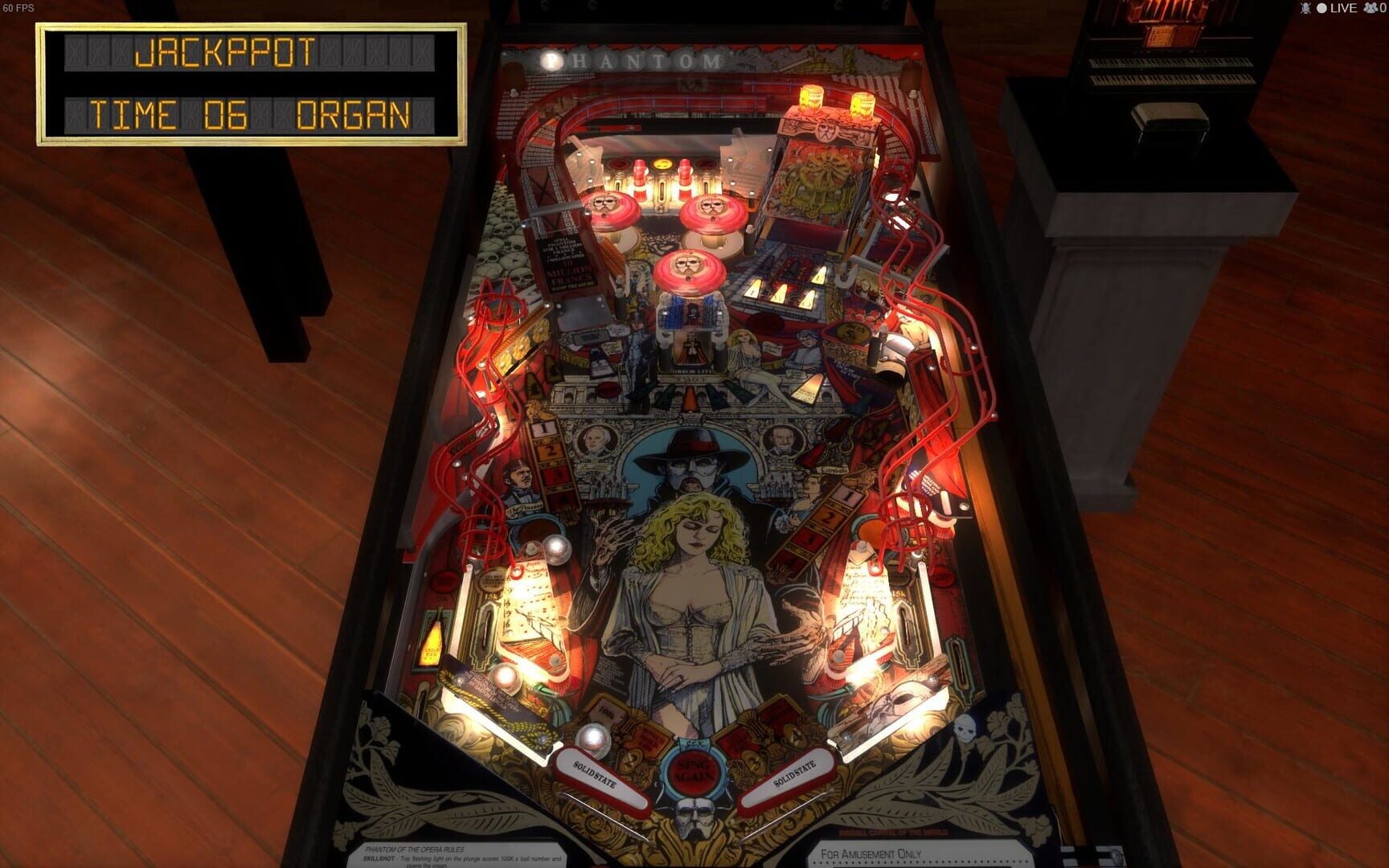 Captura de pantalla - Stern Pinball Arcade: Phantom of the Opera